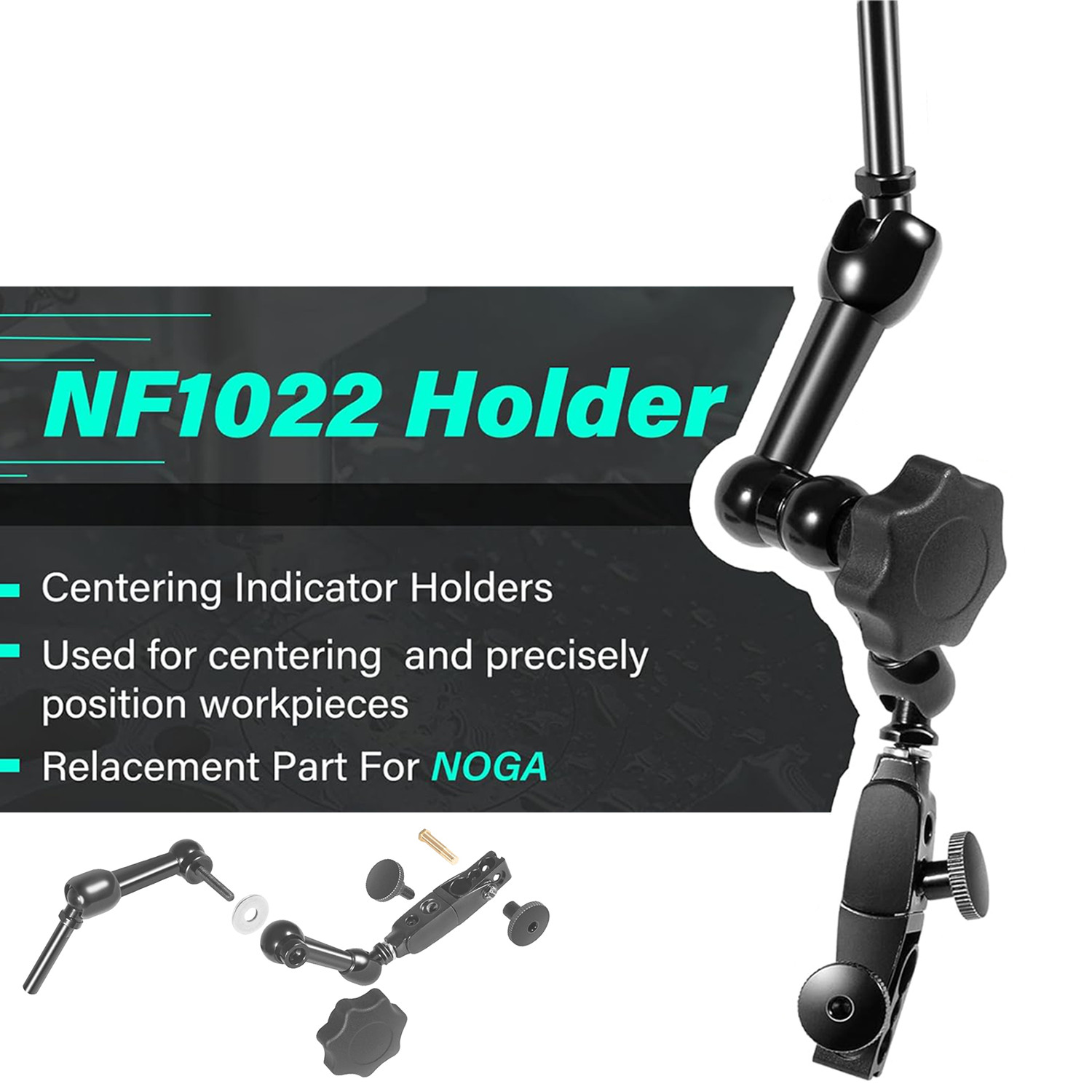 For NOGA NogaFlex Magnetic Holding Base Fine Adjust Dial Indicator Holder NF1022