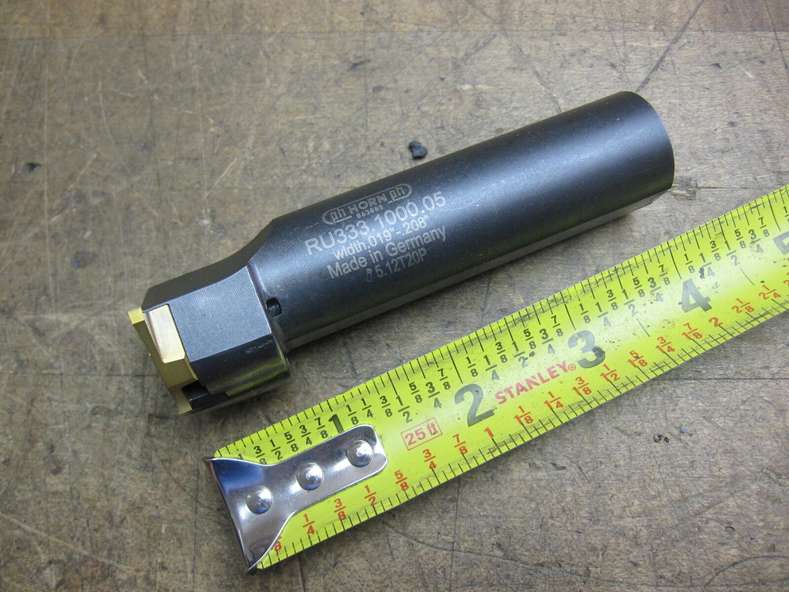 PH Horn RU333.1000.05 1″ shank 0.019″-0.208″ indexable thread mill