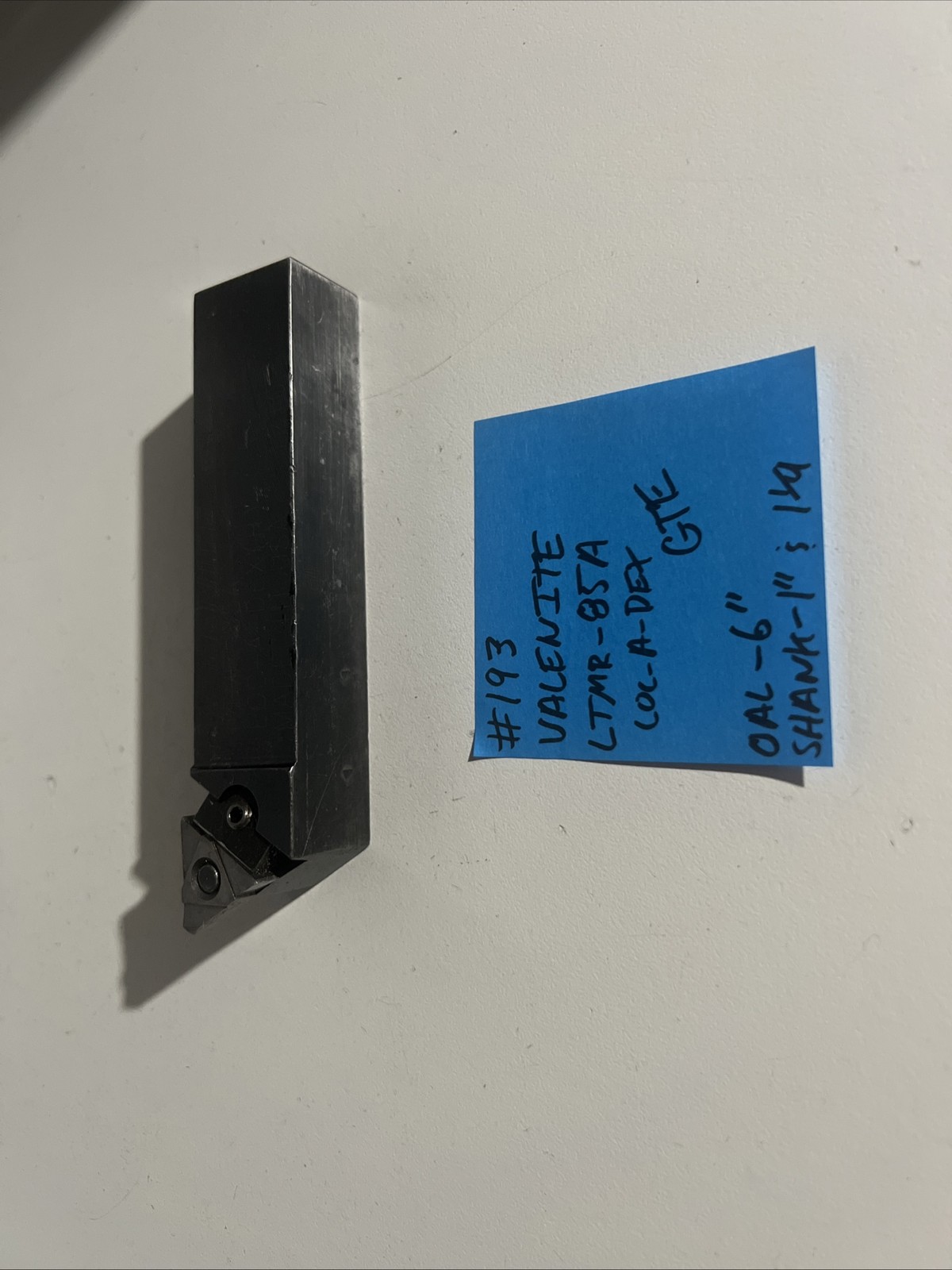 valenite LTMR-85A Indexi Carbide Lathe Toolholder 6”OAL 1-1.25 Shank Turn Thread