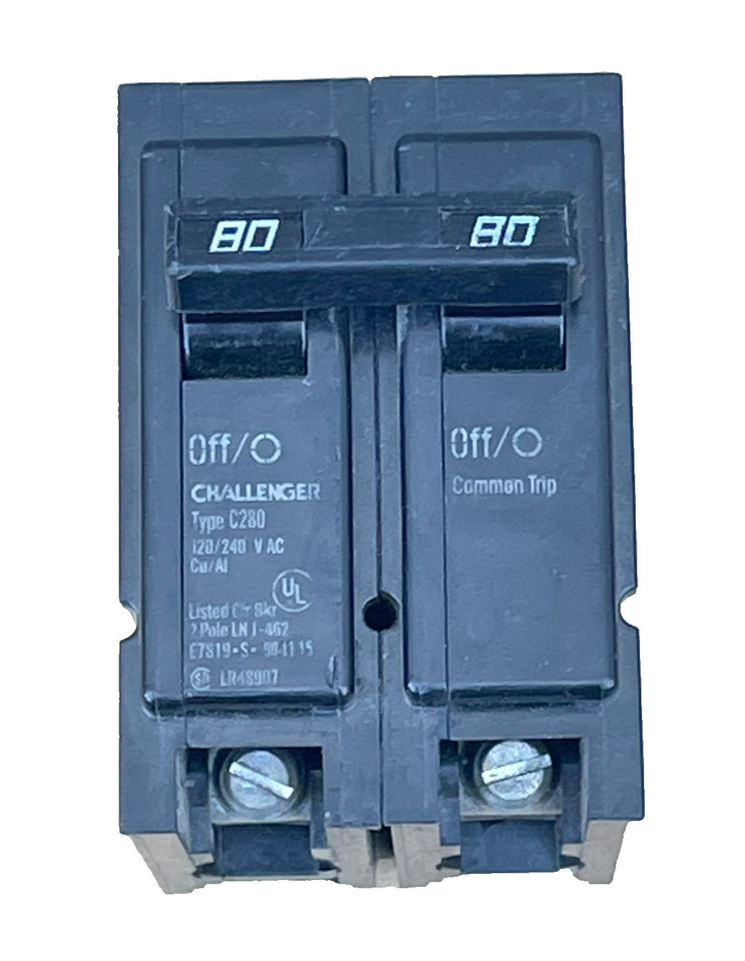 Challenger Type C280 – 80Amp 2 Pole 120/240V Circuit Breaker