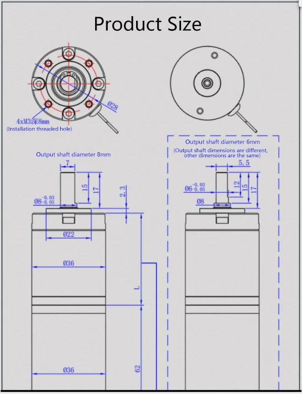 36-36ZY 100kg.cm High Torque Low Noise Reversible Adjustable Speed Geared Motor