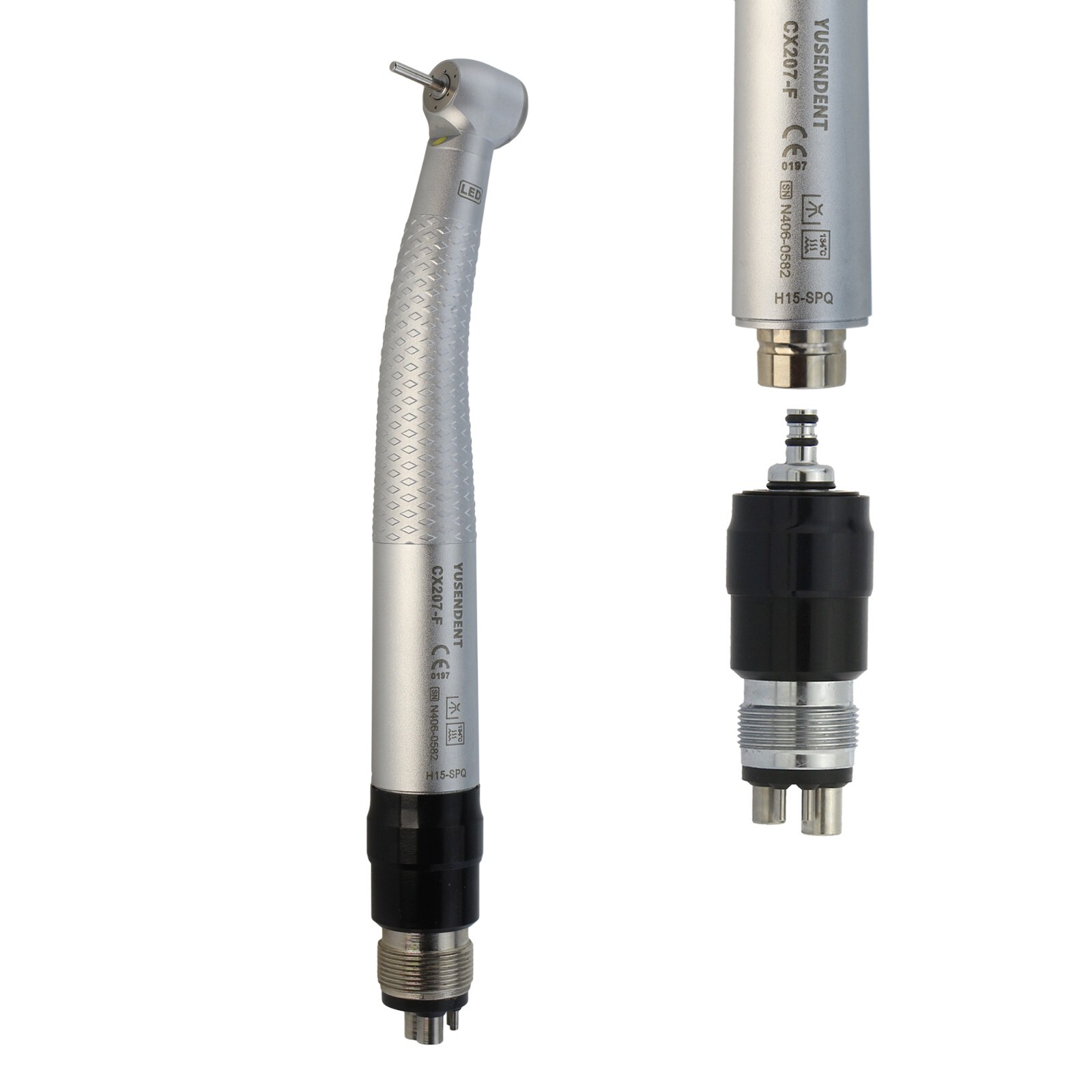 COXO Dental E Generator LED Handpiece High Speed Self Power Turbine 2/4 Hole NSK