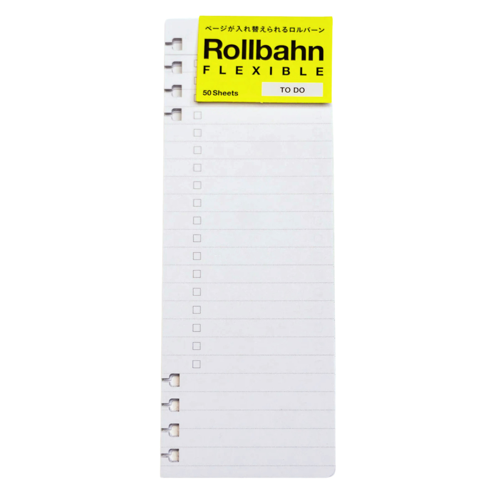 Delfonics Rollbahn Flexible Notebook To-Do List Refills: 5.2 in. x 7 in. (White)