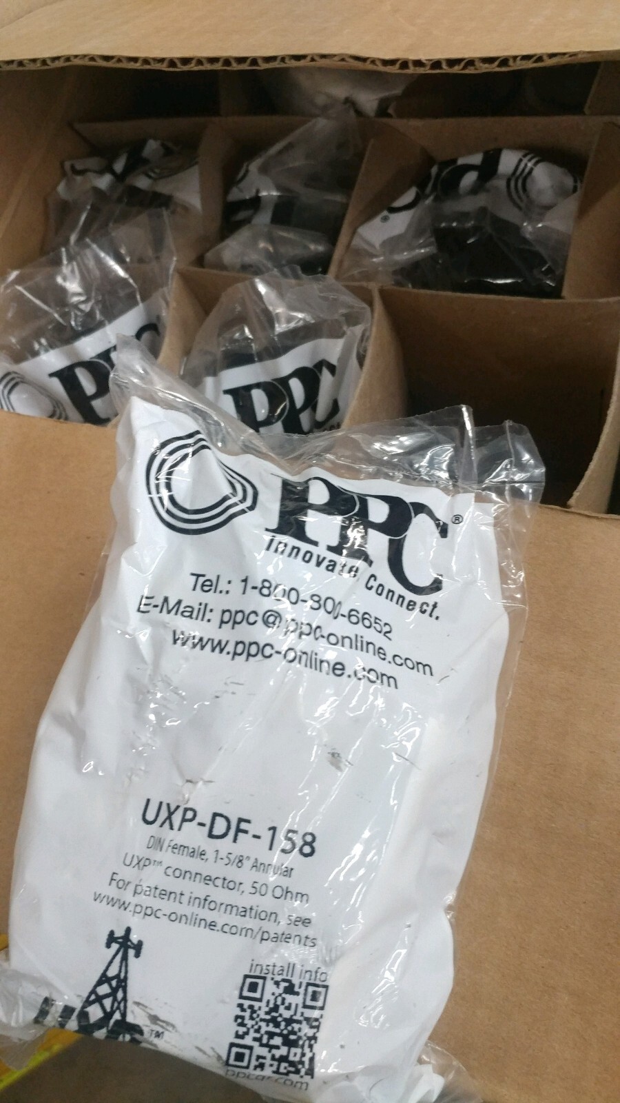 PPC / JMA UXP-DF-158 UXP Connector, 50 Ohm, Din Female, 1-5/8 cable