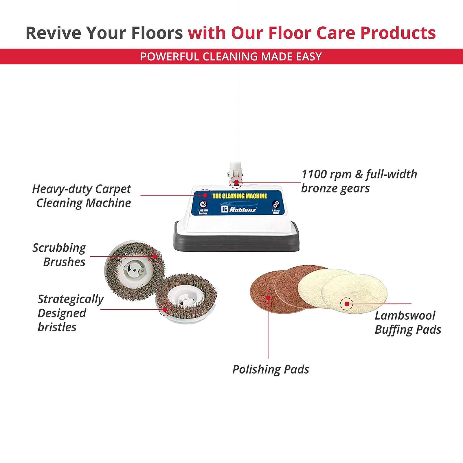 Koblenz Shampooer And Polisher Floor Shampooer And Polisher Hard Floor Cleaner