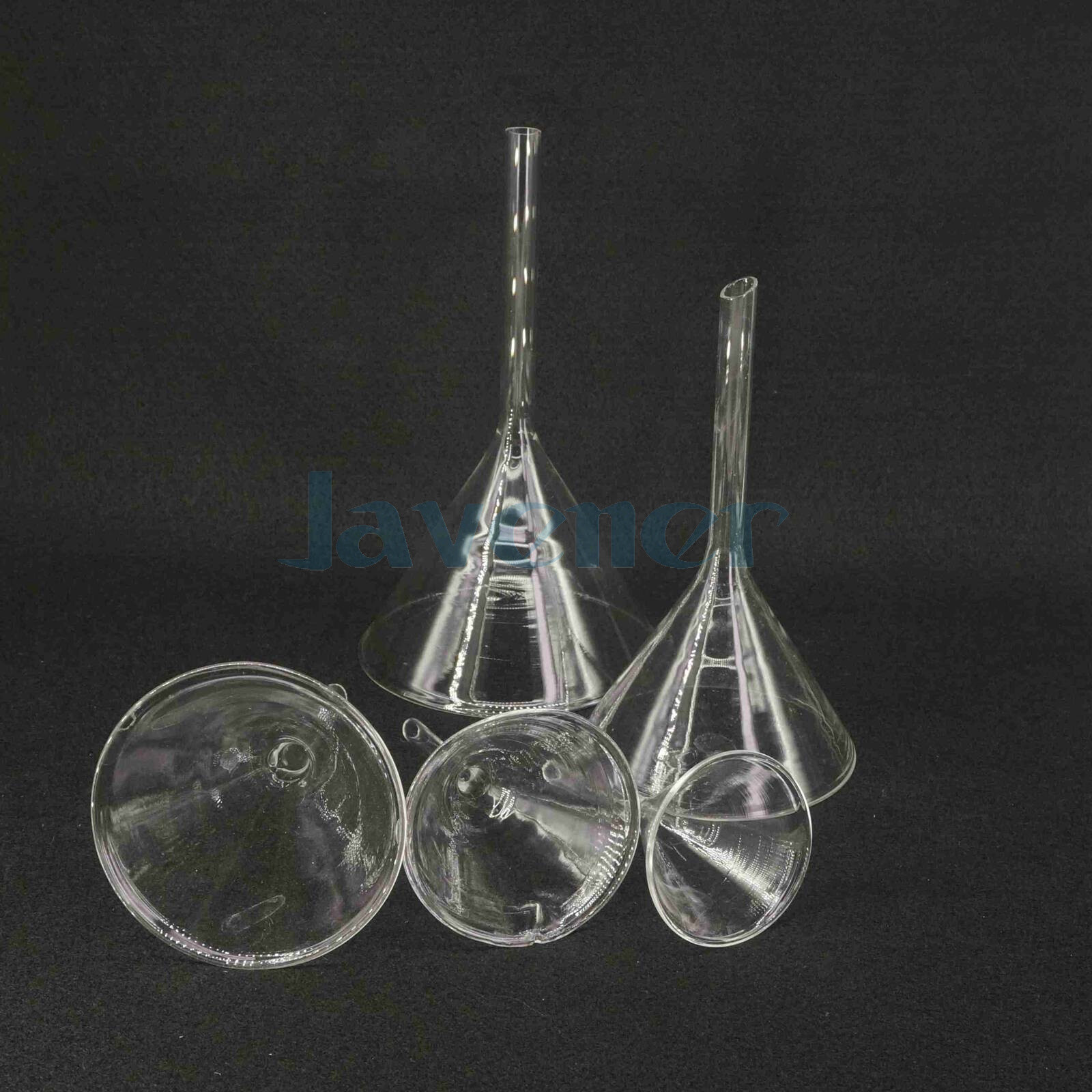 30/40/50/60/75/80/90/100/120mm Lab Glass Funnel Borosilicate Triangle Funnel