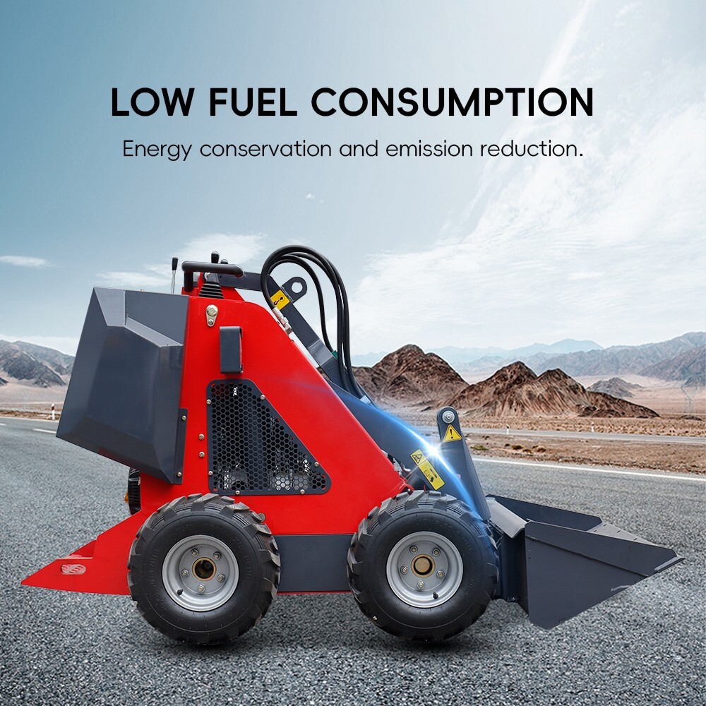 Wheel Mini Skid Steer Loader Stand On 13.5HP b&s Engine 320kg pick up