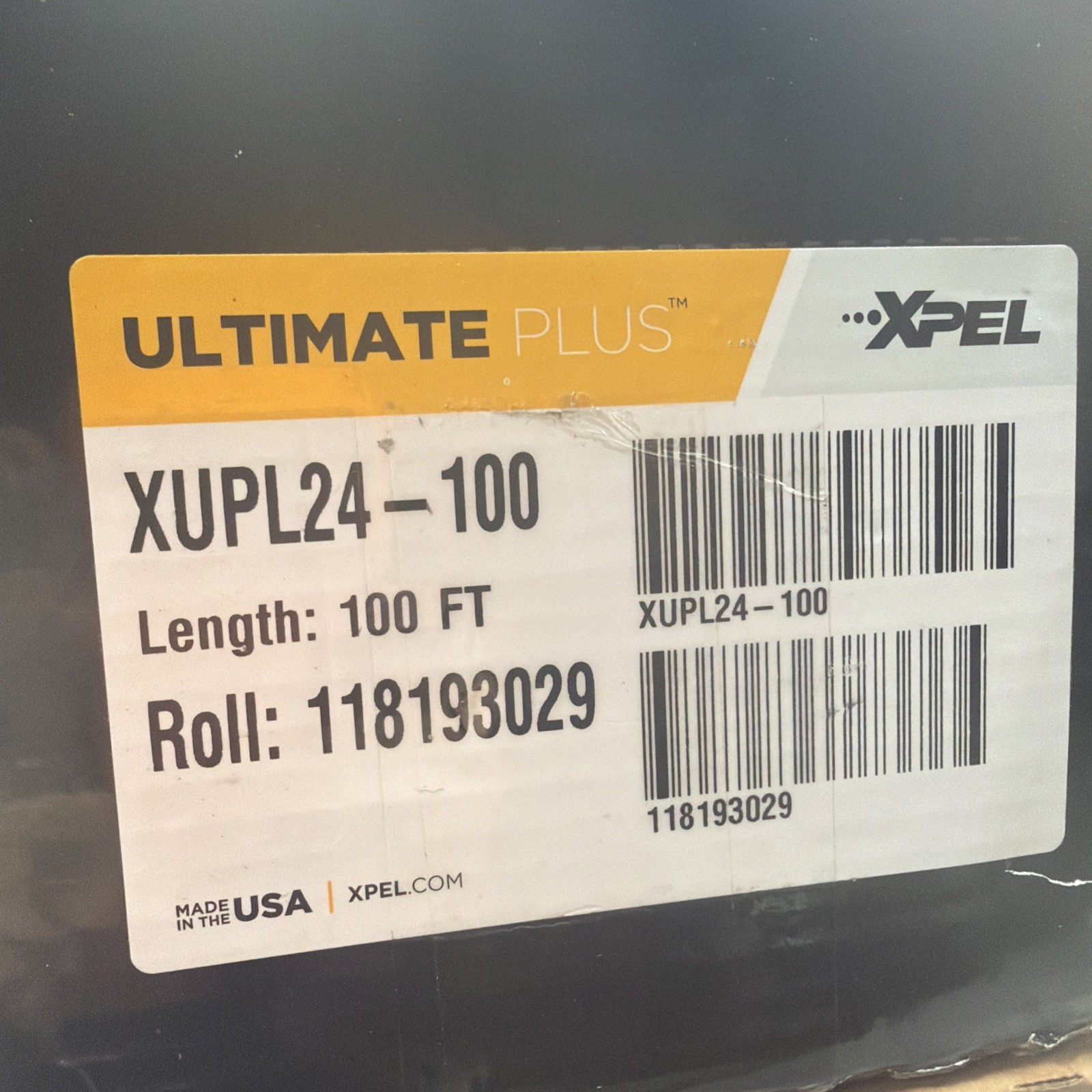 XPEL ULTIMATE PLUS XUPL24-100 Protection Film 100 FT