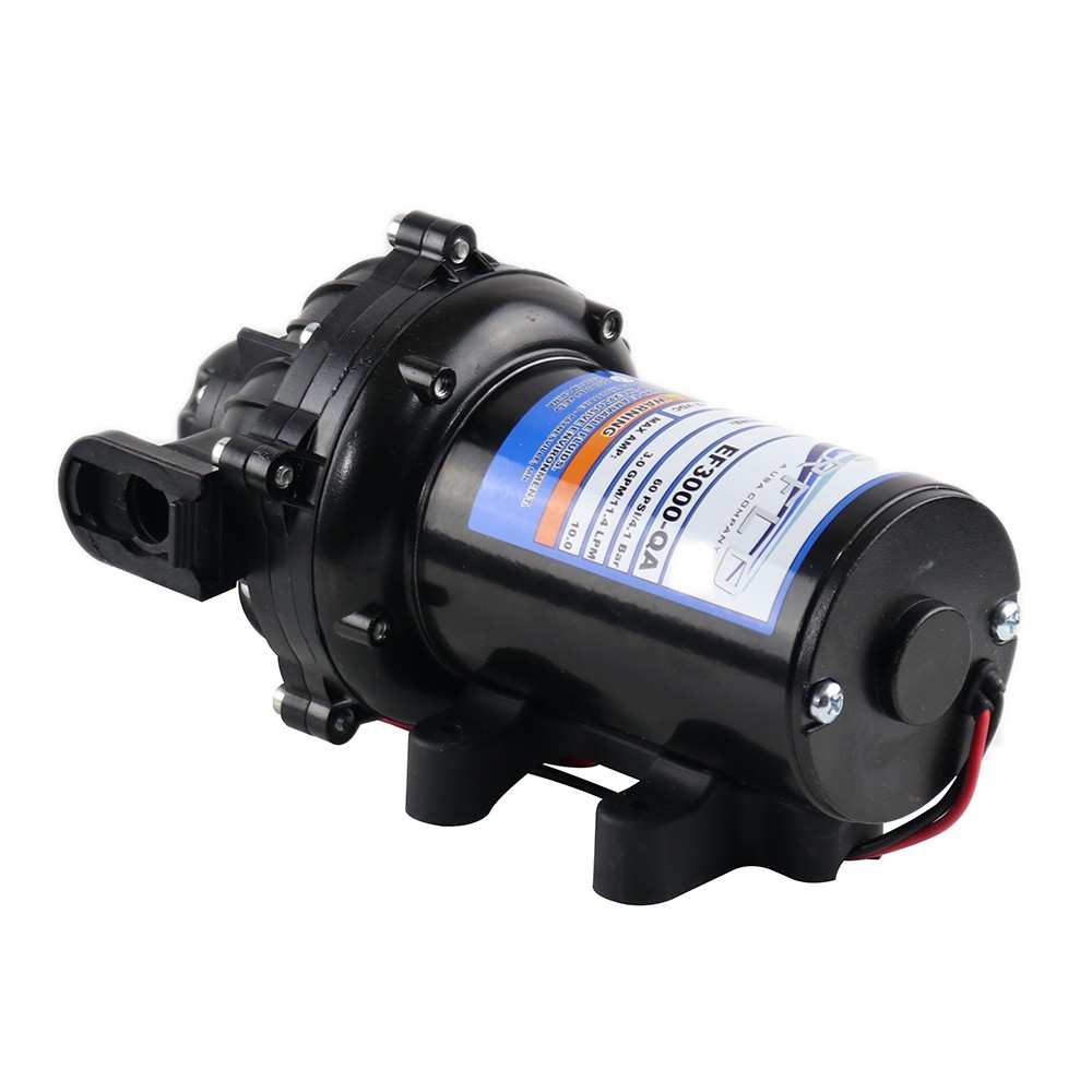 Everflo EF3000-QA 12V Diaphragm Sprayer Pump – 3.0GPM, 60 PSI Max, 3/4″ QA Ports