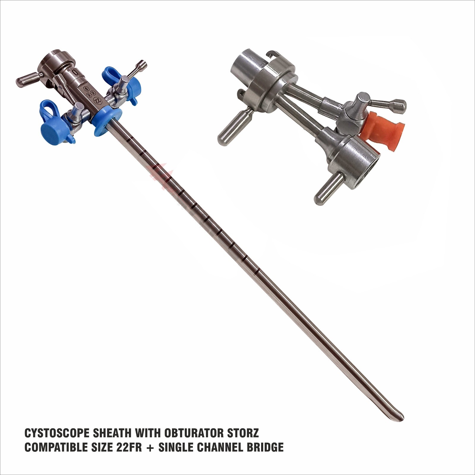 4A Cystoscopy Sheath With Oburator 22Fr + Single Channel Bridge