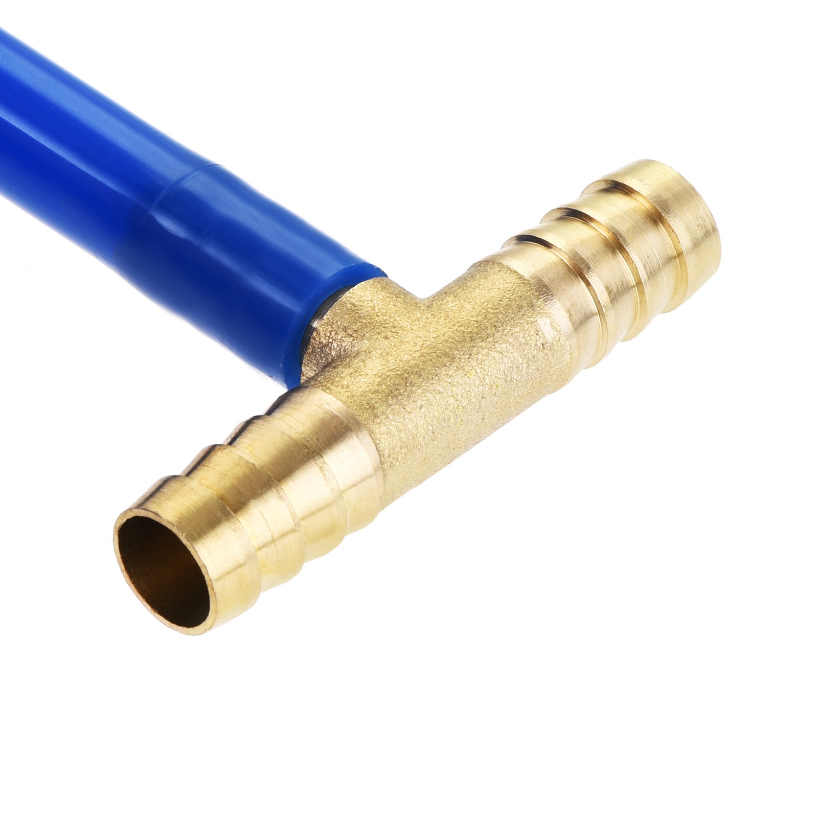 2 x Reducing Barb Hose Fitting Tee T Shape Pipe Connector Brass 3/8″x3/8″x1/4″