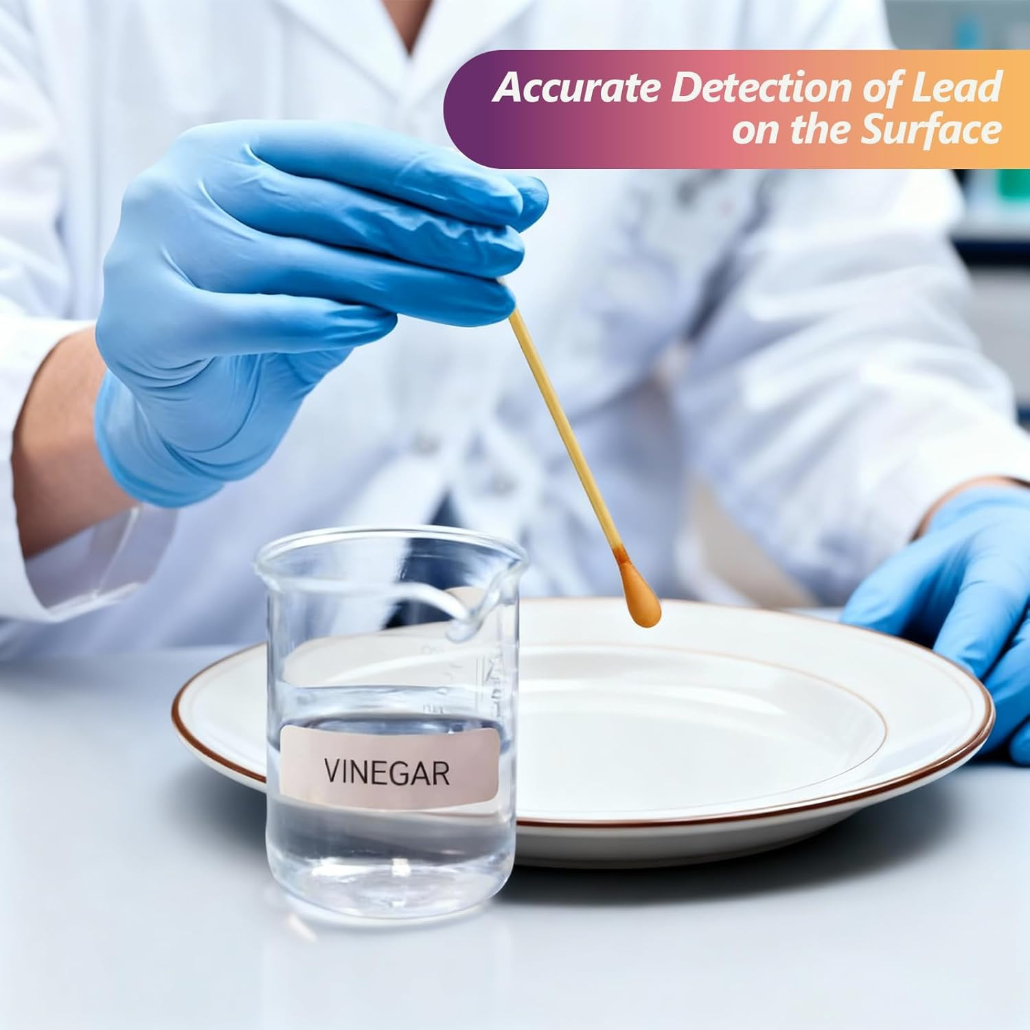 60 Swabs Lead Test Kit,Quick Results in 30S Lead Detector,Enhanced Lead Testing