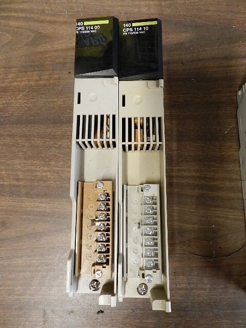 LOT OF 2 USED SCHNEIDER MODICON 140CPS11400 ( NO COVERS)
