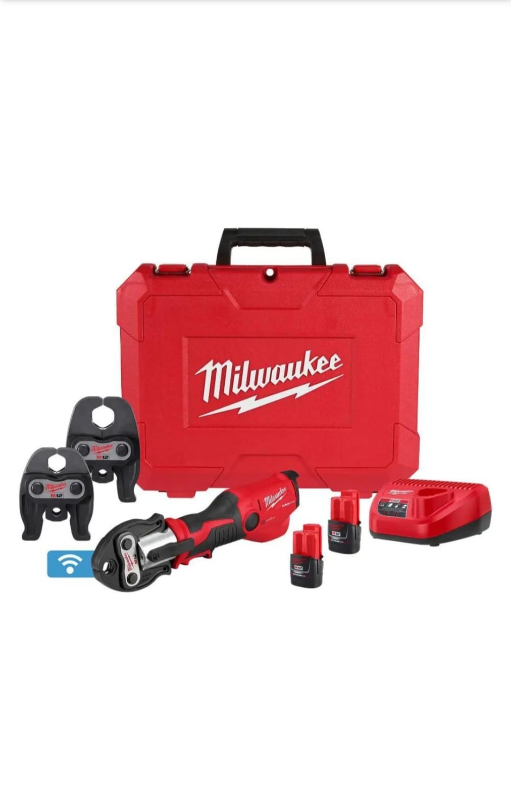 MILWAUAKEE 2573-22 M12 Lith Ion FORCE LOGIC Copper Press Tool Kit ONEKEY 2473-22