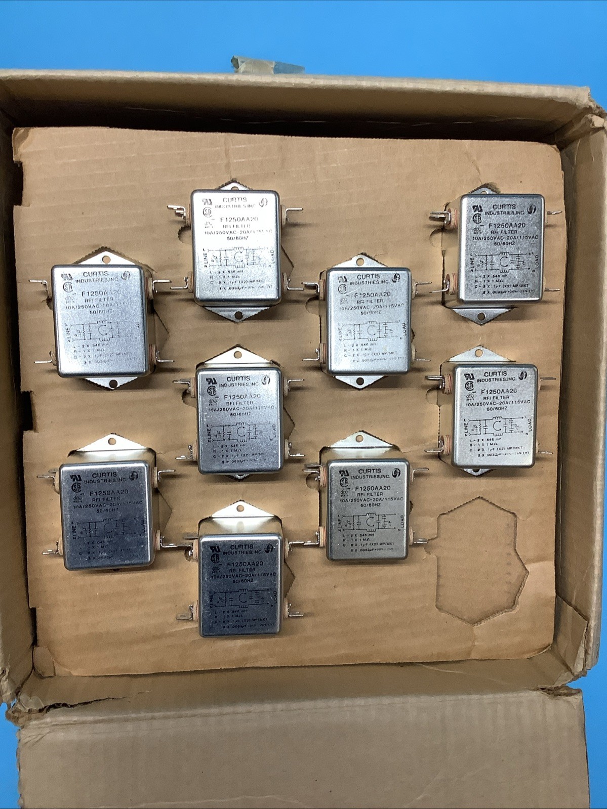 RFI Filter Curtis Industries F1250AA20 SINGLE ITEM PURCHASE