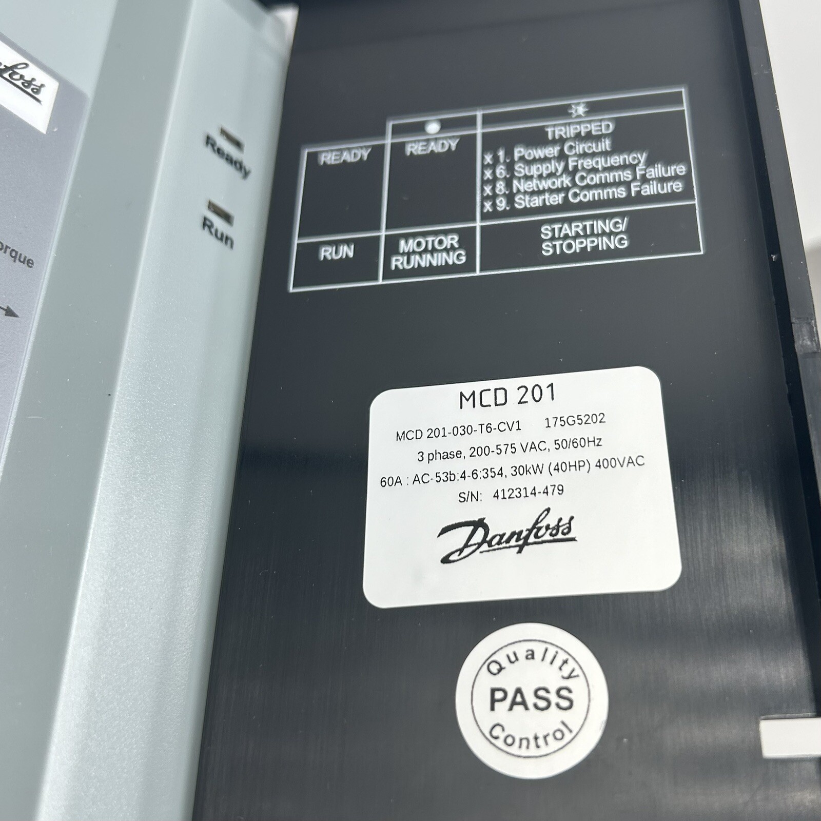 Danfoss MCD 201-030-T6-CV1 Compact Starter 30kW 40HP 400V 3PH Drive