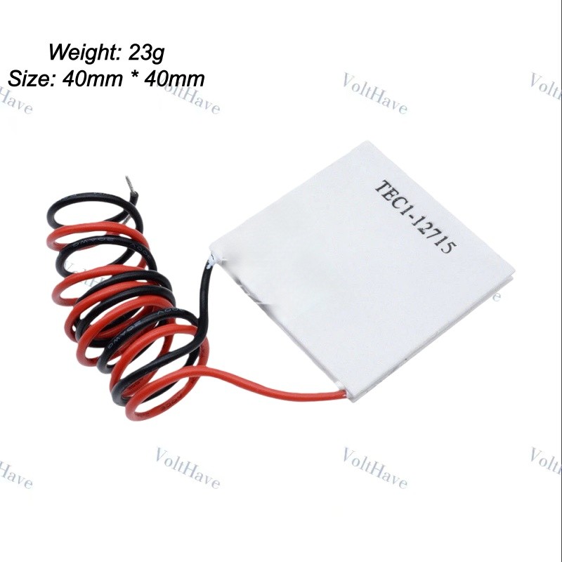 1PCS TEC1 12715 Heat Sink Thermoelectric Cooler Cooler Plate 40×40 Millimeters