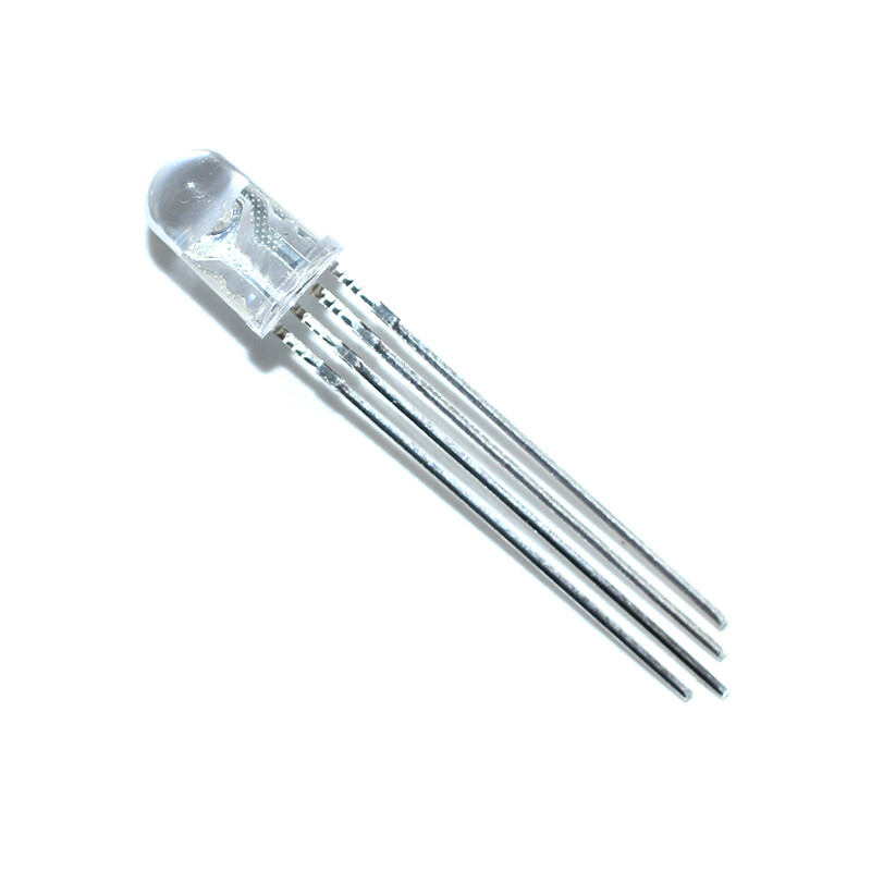 5mm Ultra Bright 4 Pin – Clear or Diffused Common Cathode / Anode LED Tri Colour