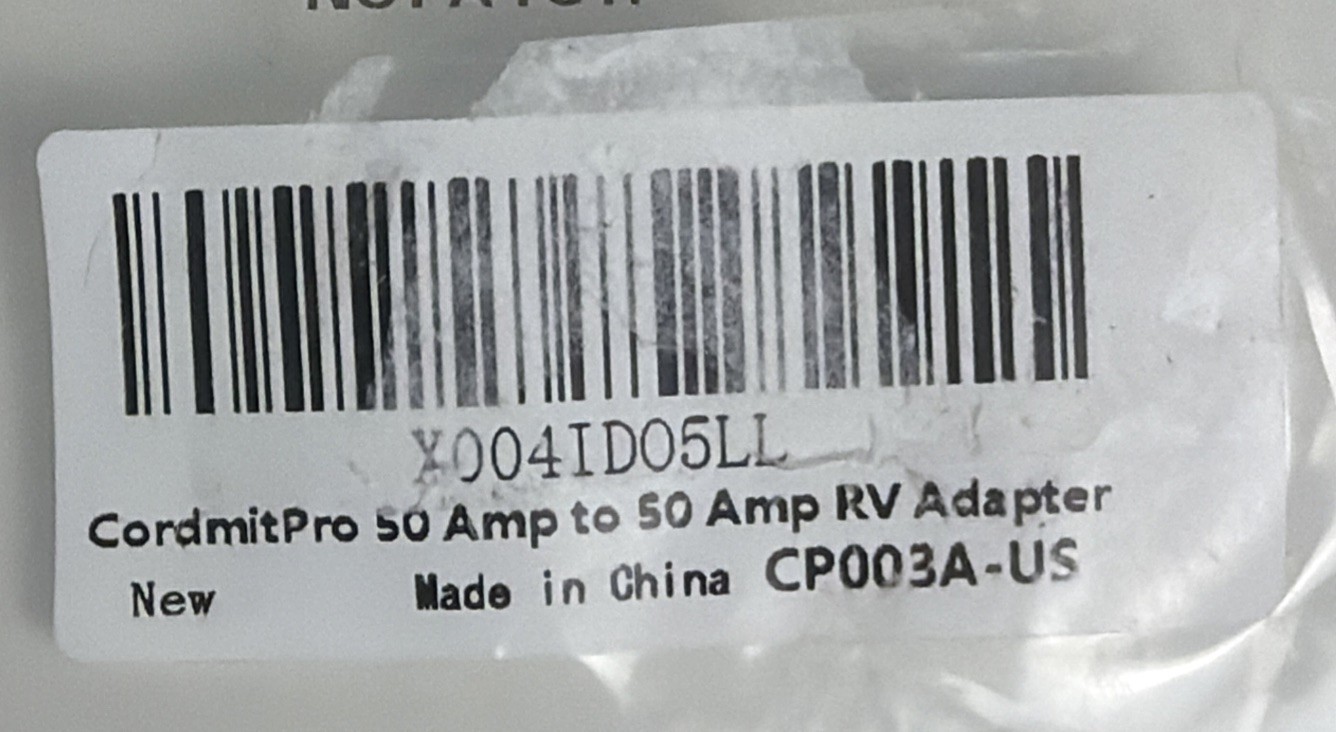 RV Adapter 50 Amp to 50 Amp Twist Lock for Generator ETL Listed CordmitPro