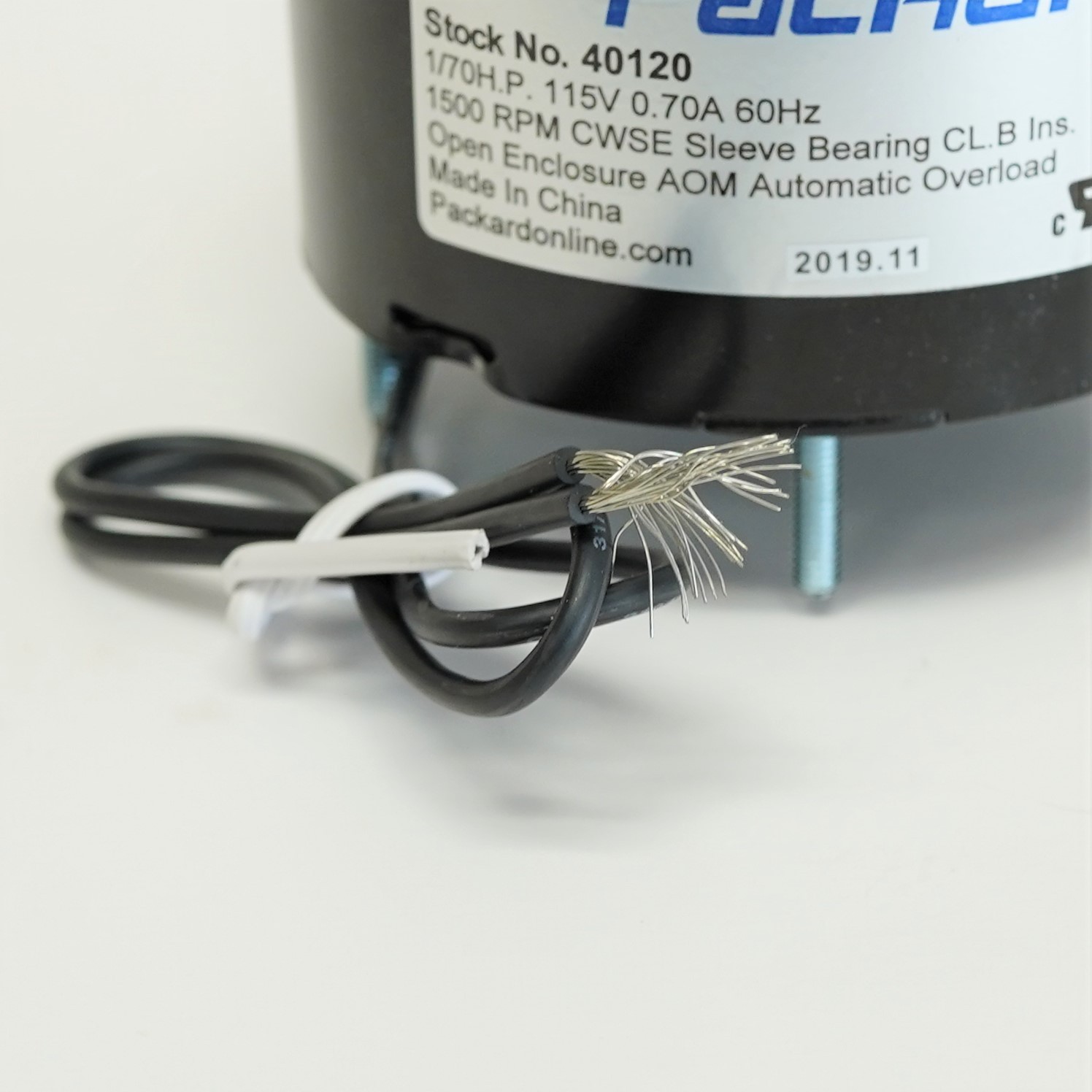 40120 3.3″ Motor 1/70 HP 1500 RPM 115 Volts CW Rotation Replaces Fasco D120 U-14