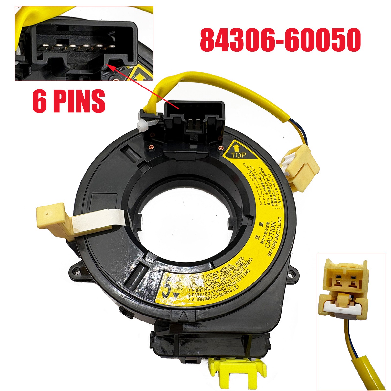 For 98-2005 Lexus ES300 LX470 RX300 IS300 84306-60050 Spiral Cable Clock Spring