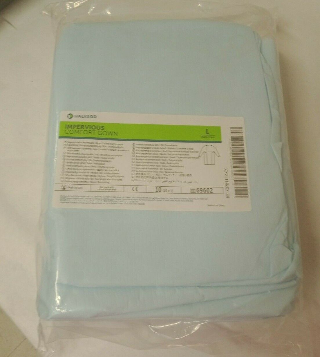 Halyard Impervious/ Comfort Gown/ 69602 / Blue/ Large/PACK OF 10