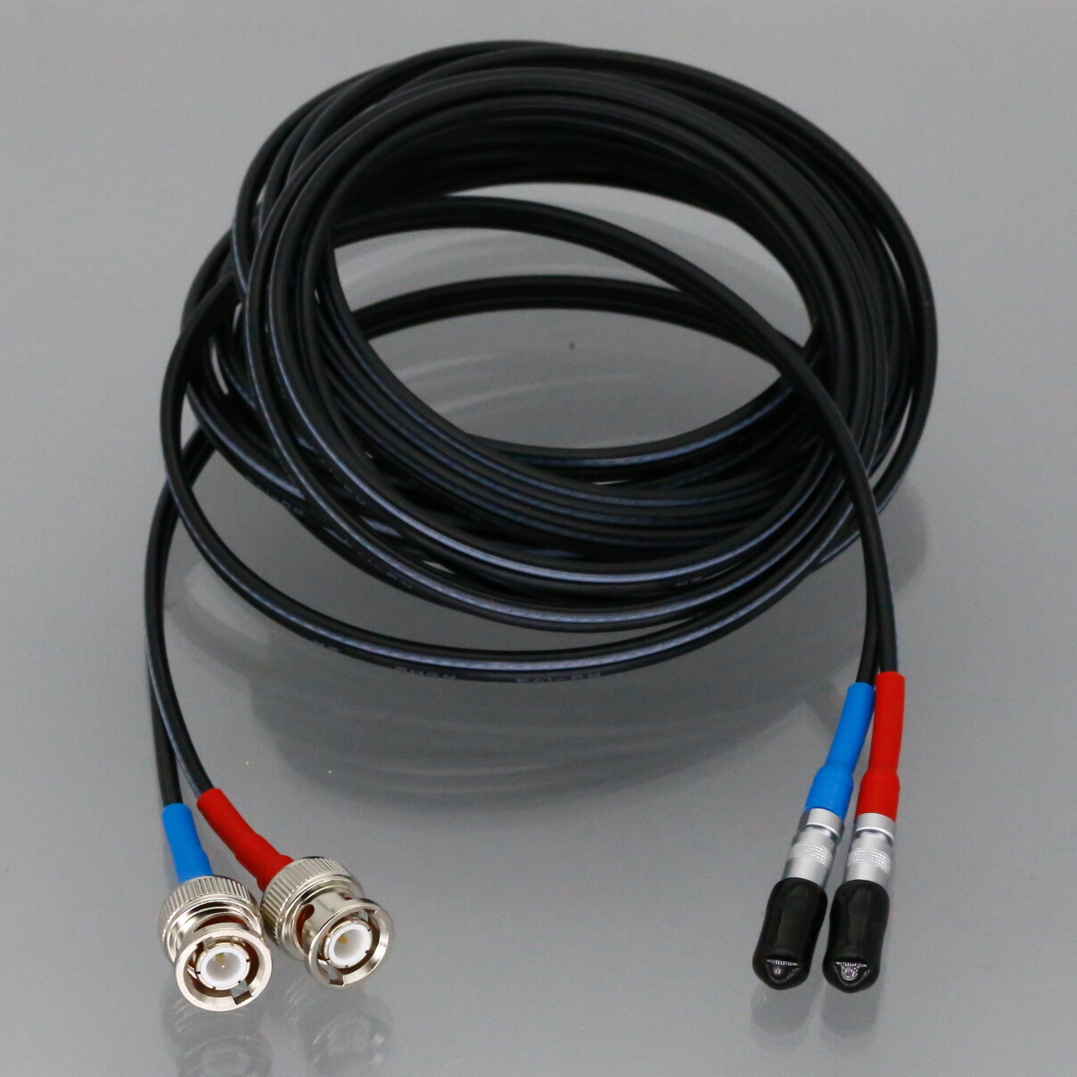 Dual RG174 Cable BNC 10~131FT For GE Panametrics PT868 PT878 Portable Flow Meter