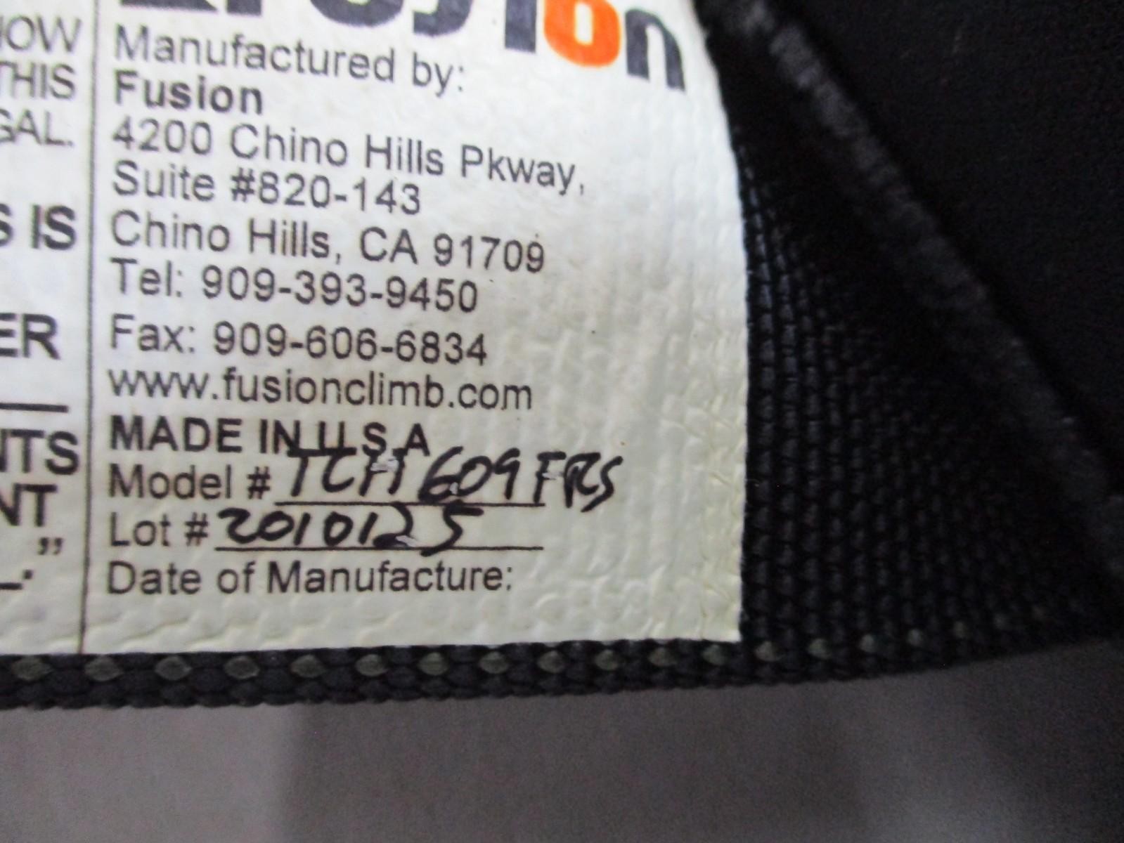 Fusion NFPA Class III Safety Harness Full Body USA Made 26–37″ Waist Tactical