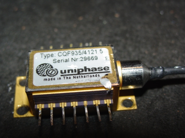 Used JDSU CQF935 DFB CW Laser 10mW Long wavelength with PM Panda Fiber Pigtail