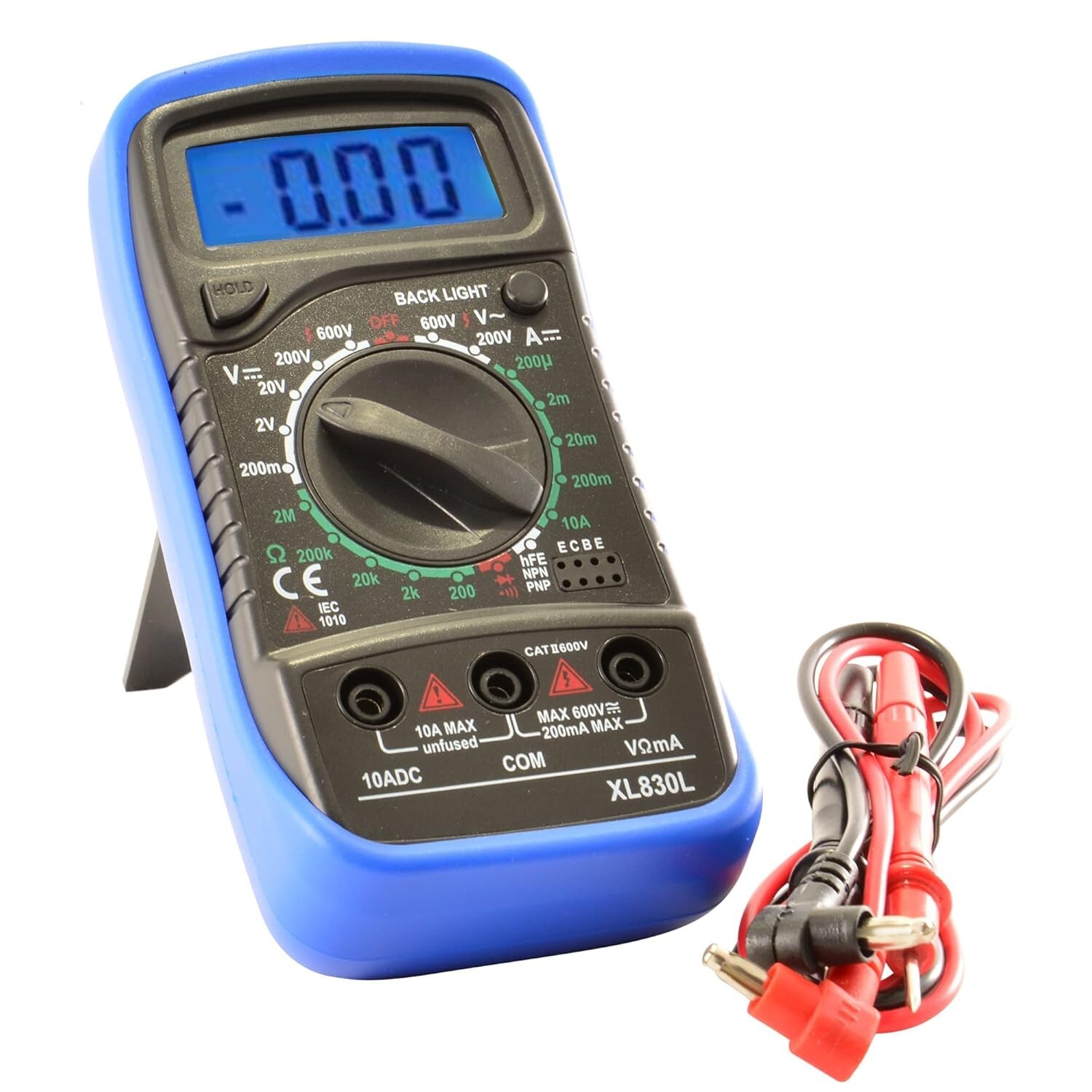 Digital Multimeter AC DC Voltmeter Ammeter Ohmmeter Volt Tester Meter XL830L USA