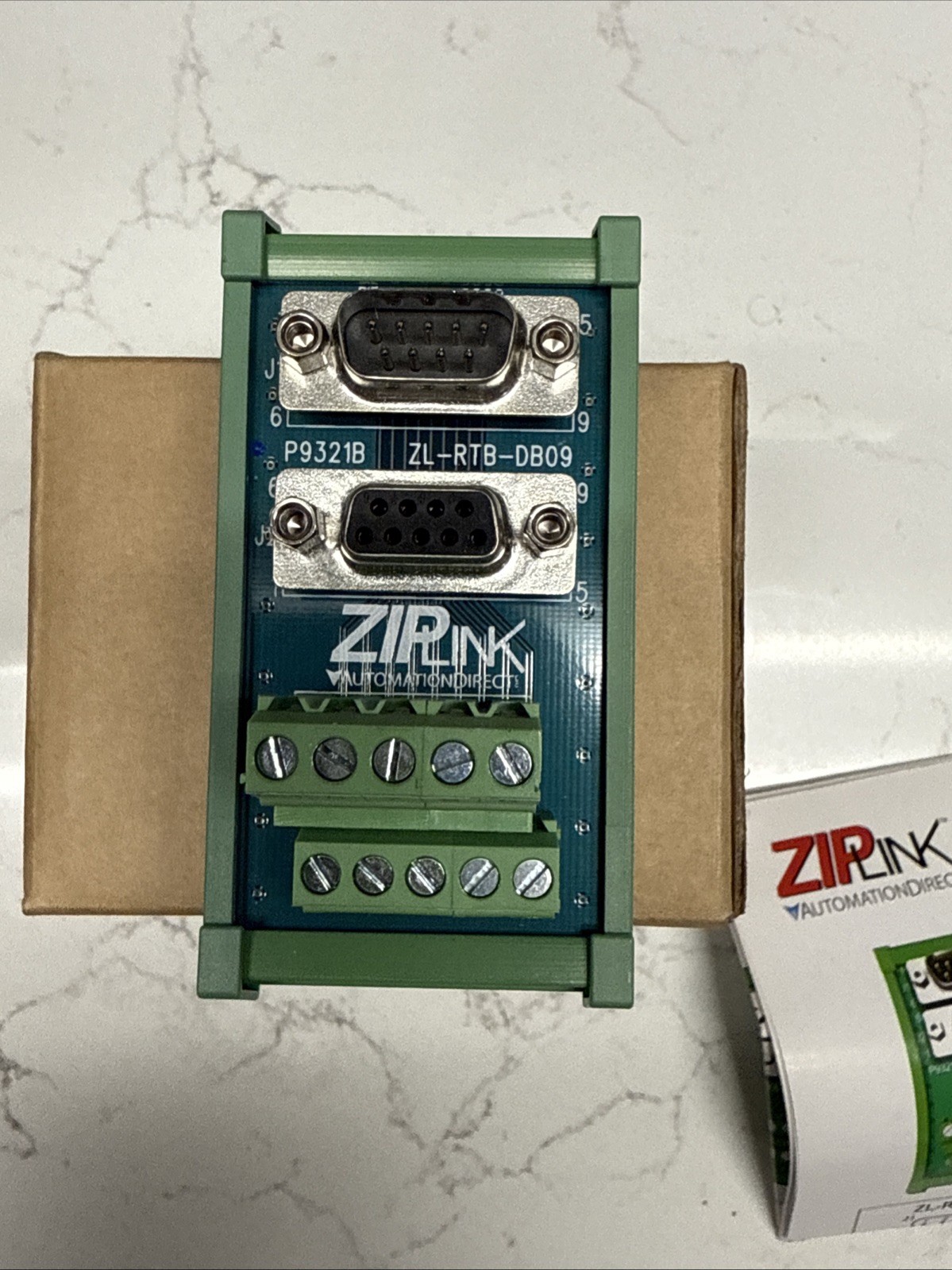 Automation Direct ZipLink ZL-RTB-DB09 Remote Termination Block DB 9 Pin 30 Vdc