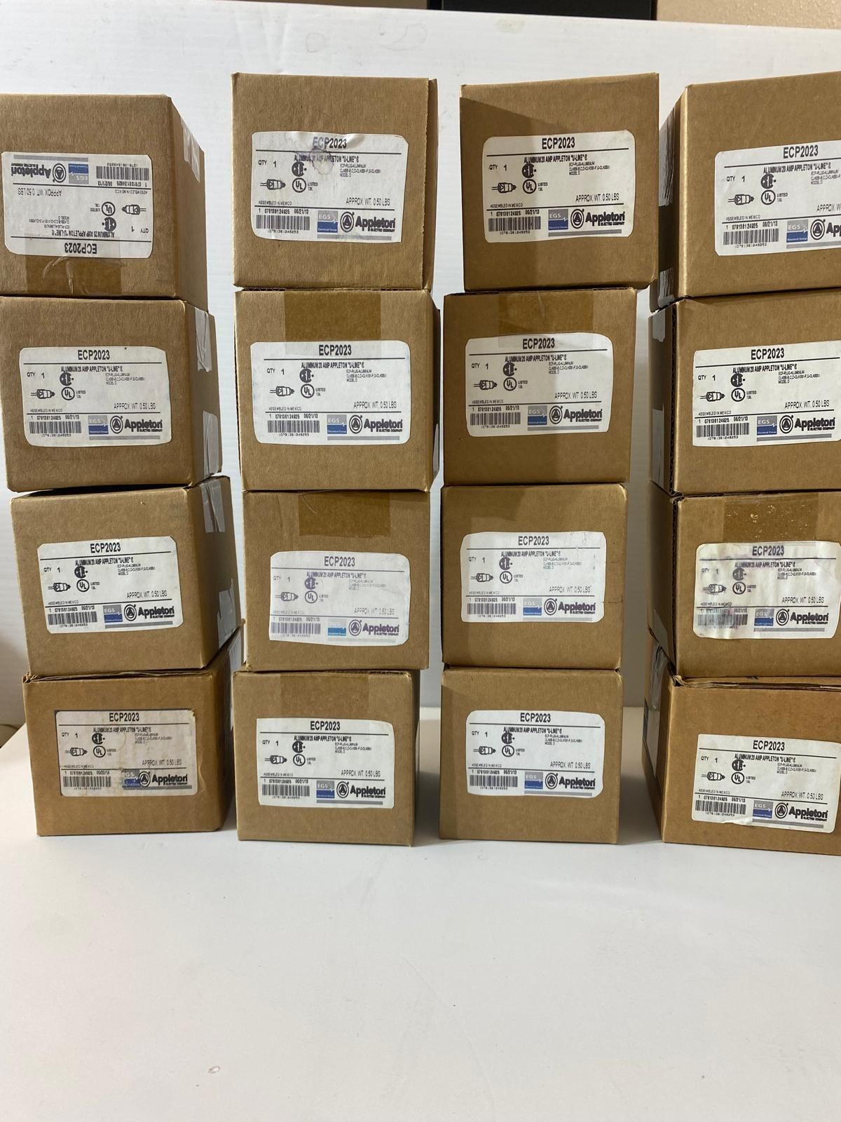Emerson Appleton ECP-2023 Aluminum 20 Amp 125 VAC U-Line Explosion Proof Plug