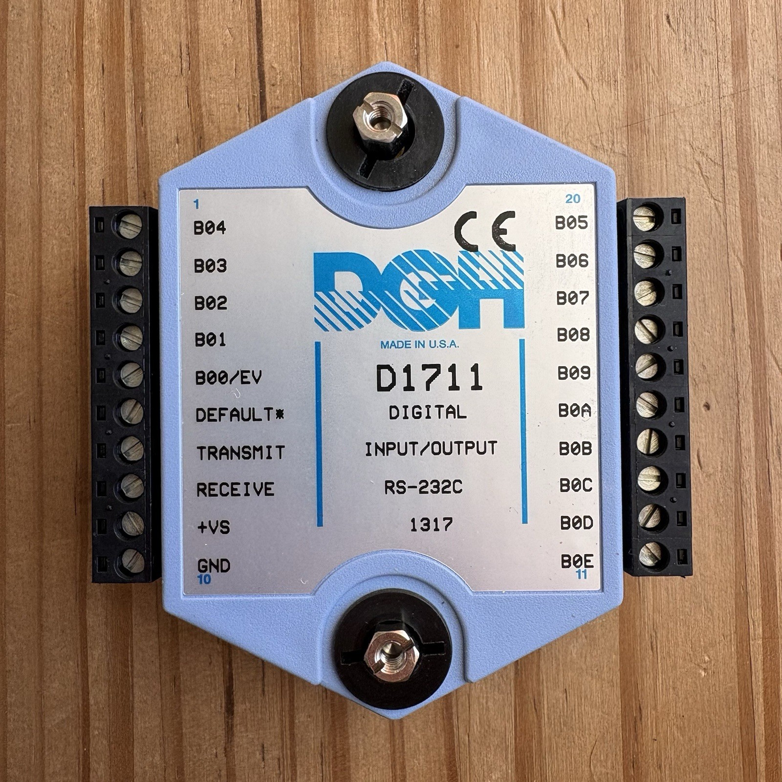 1 pc. DGH D1711 Digital I/O Input / Output Module EUC Electronics ASCII RS-232C