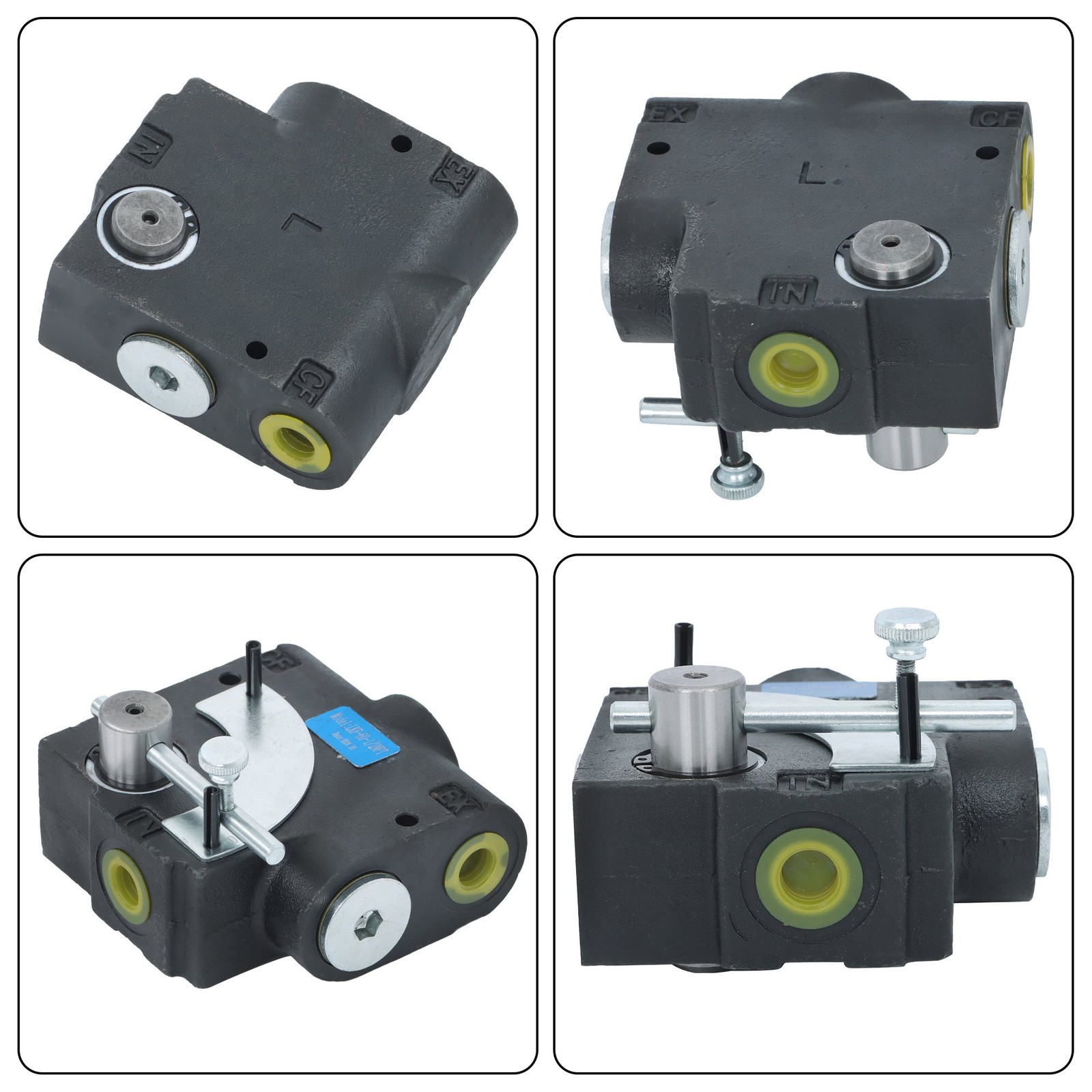 1/2”NPT Hydraulic Adjustable Variable Flow Control Valve 0-30 GPM FC51 Side-Port