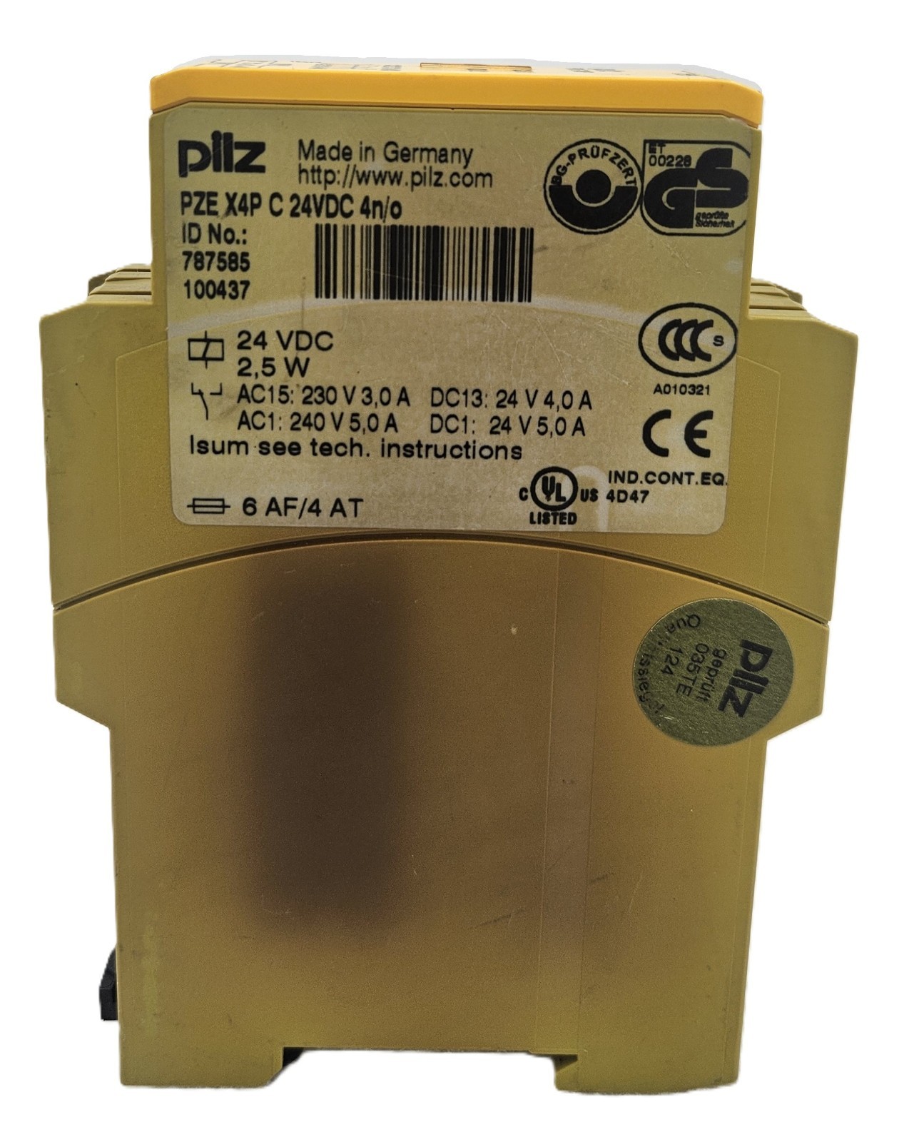 PILZ PZE X4P C 24VDC 4n/o 787585 Contact Extension [FAST SHIPPING]