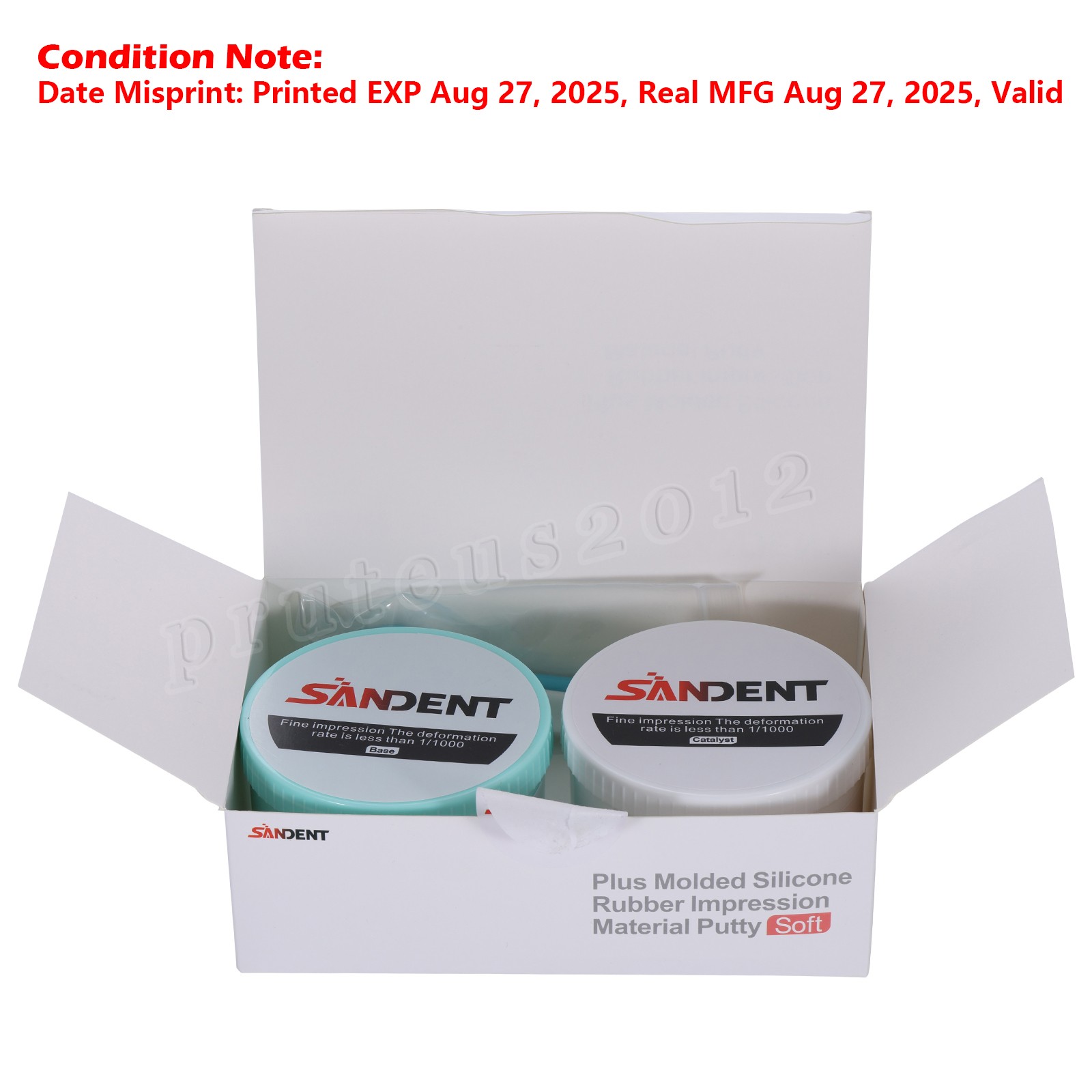 Dental Putty PVS VPS Impression Material Base Normal Set 2 x 400g