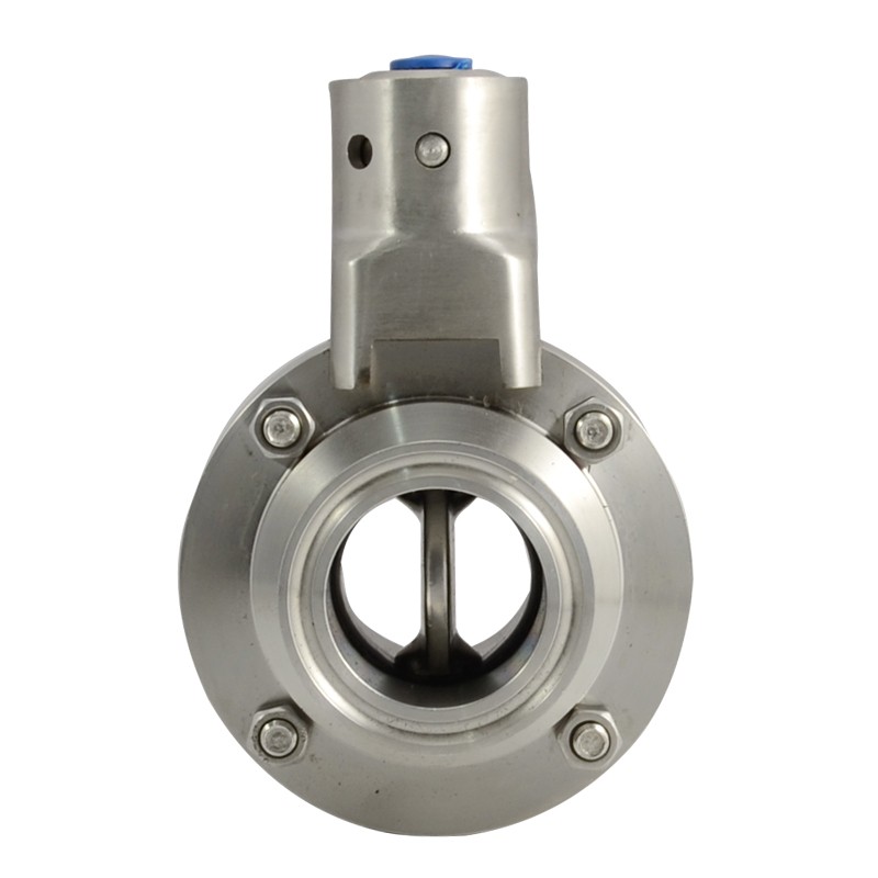1.5″ inch 38 MM Sanitary Butterfly Valve Tri Clamp W/ 2″ ferrule Stainless Steel