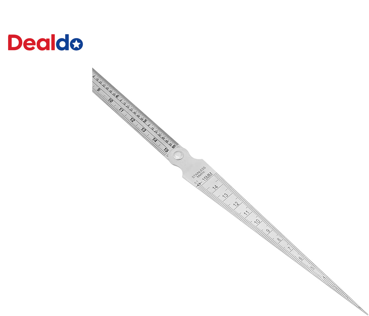 Stainless Steel Welding Taper Gauge Depth Ruler Hole Inspection Tool with Gradua