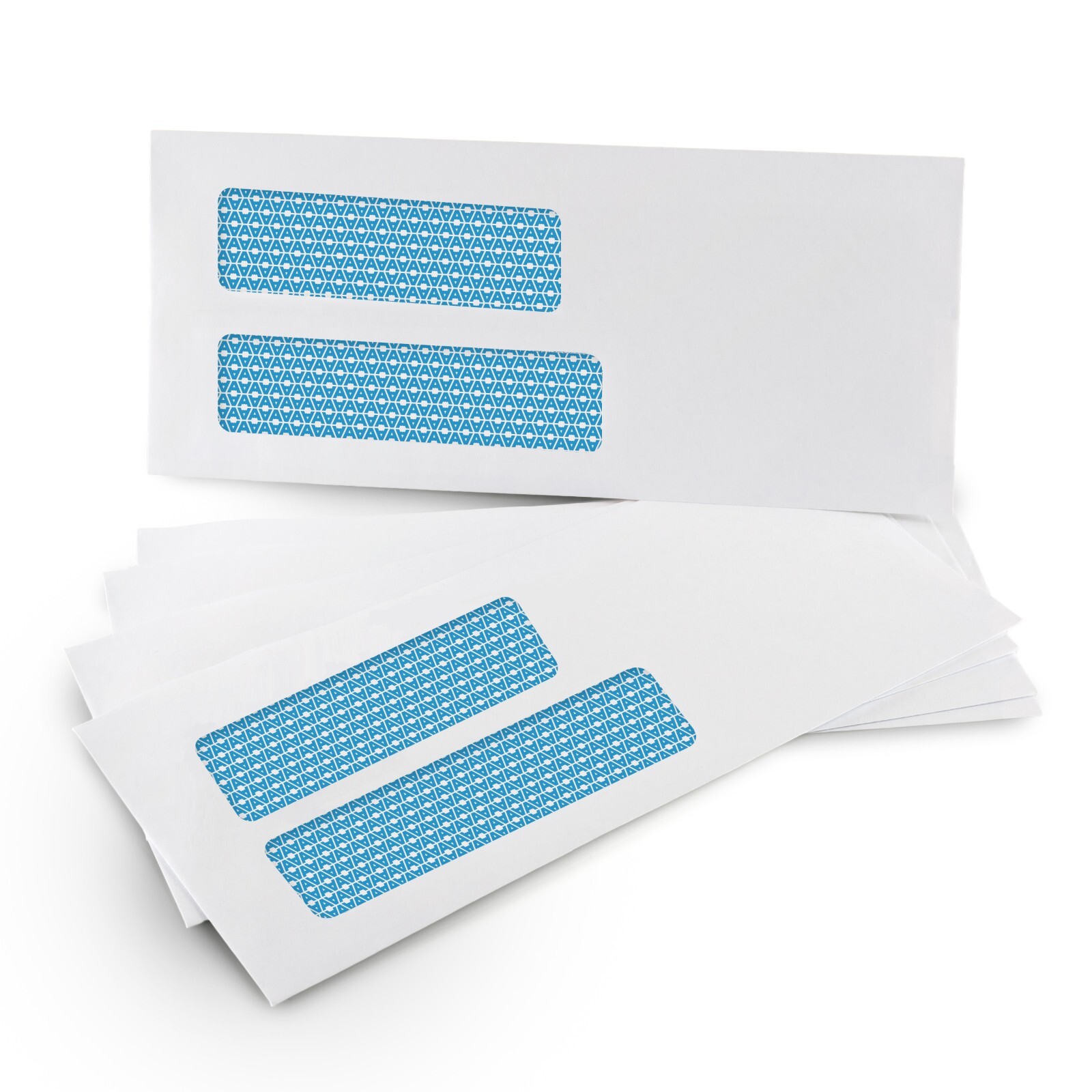 500#9 Double Window Self-Seal Envelopes – Security Tinted – (30139)