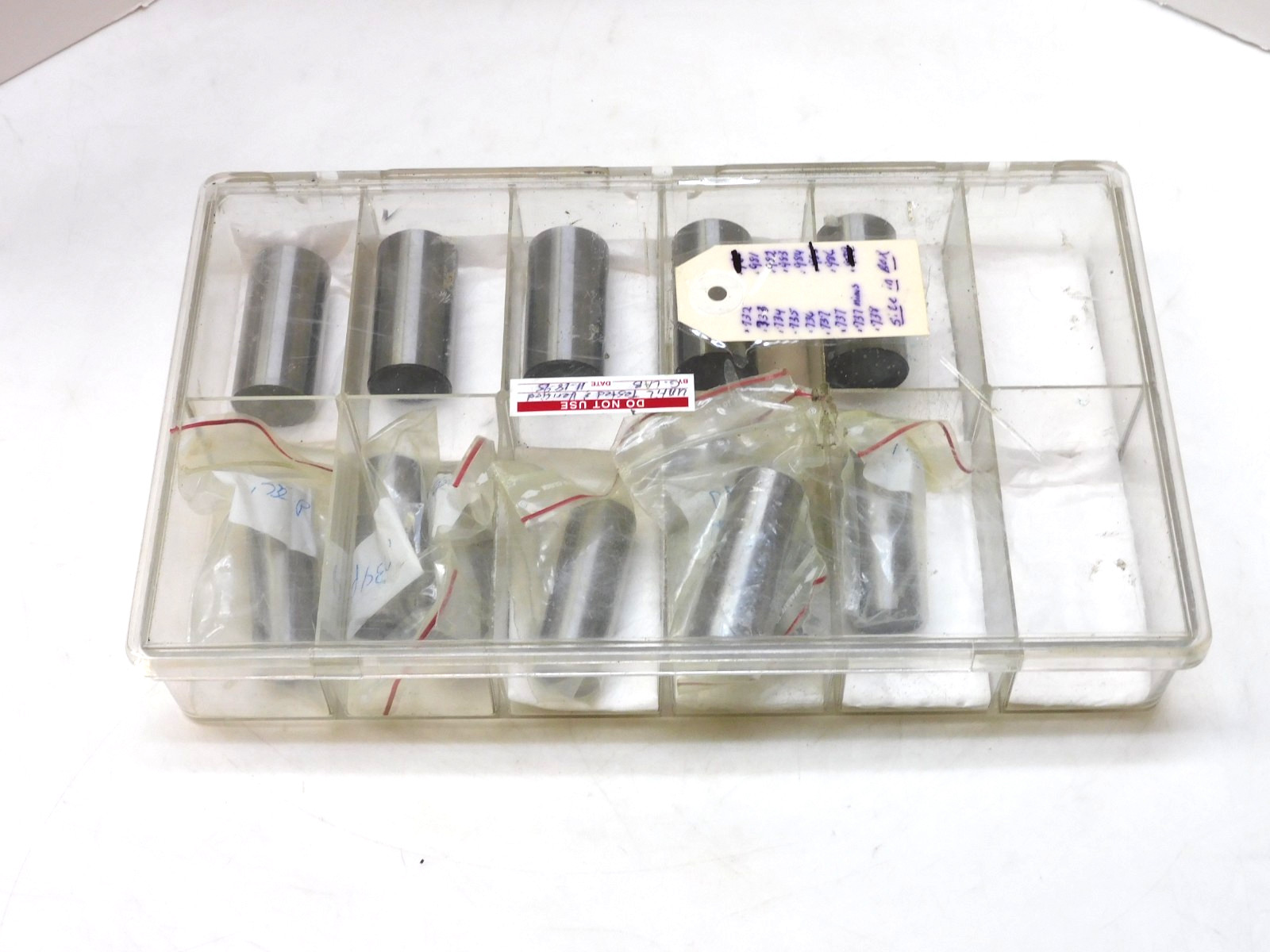 No Name Gage Pin Set Sizes .732 -.738 3x .737 .981 – .986 Missing .985 Lot of 13