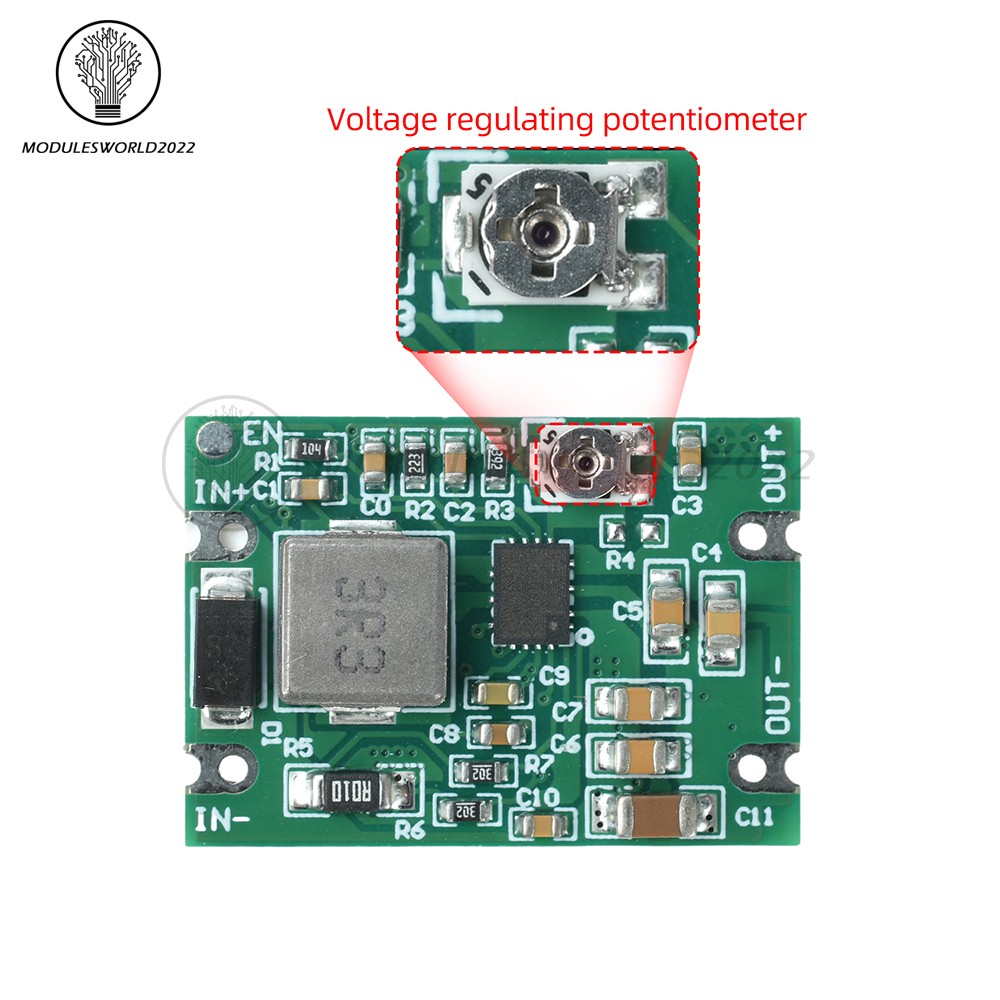 DC 3–20V to 1.2–18V Buck-Boost Module Regulated Power Supply Module for Battery