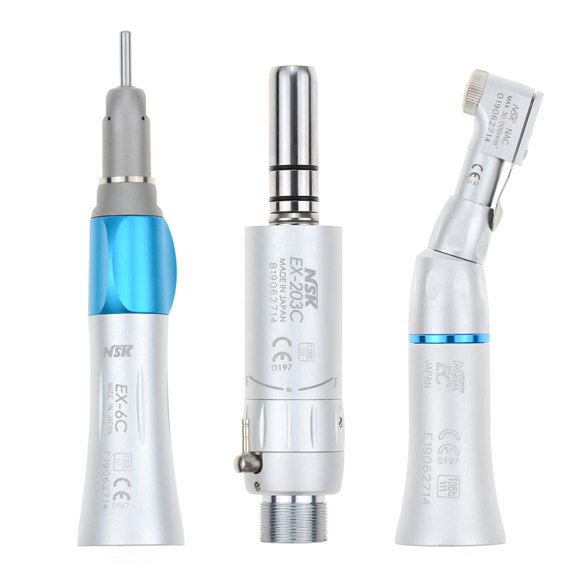 Dental PANA MAX High Speed Push Button Handpieces NSK Type+Low Speed EX203C 2H