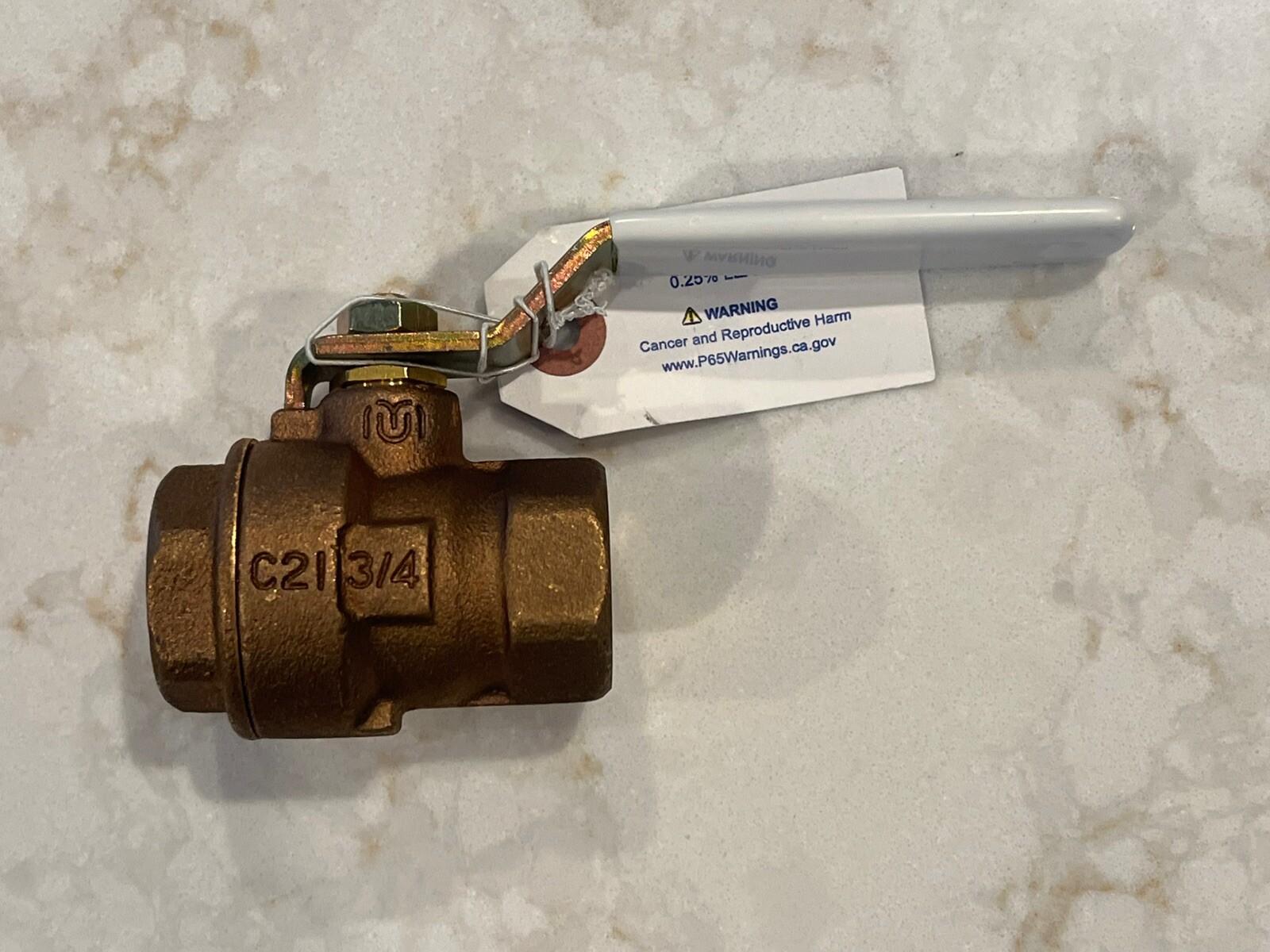 BOX OF 6 Milwaukee Valve UPBA100 3/4″ LF Bronze Standard Port Ball Valve 600 WOG