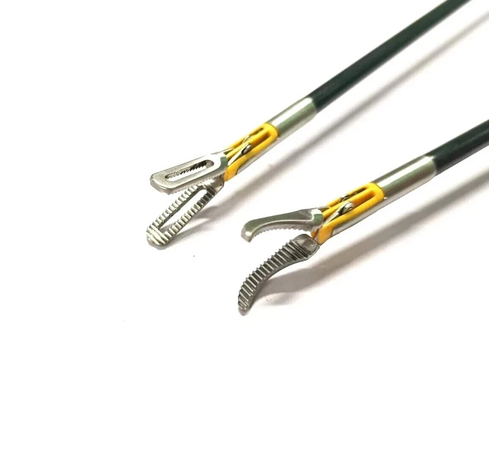 4 PCS Laparoscopic Bipolar Forceps with Cable 5mmx330mm For Surgical Instruments