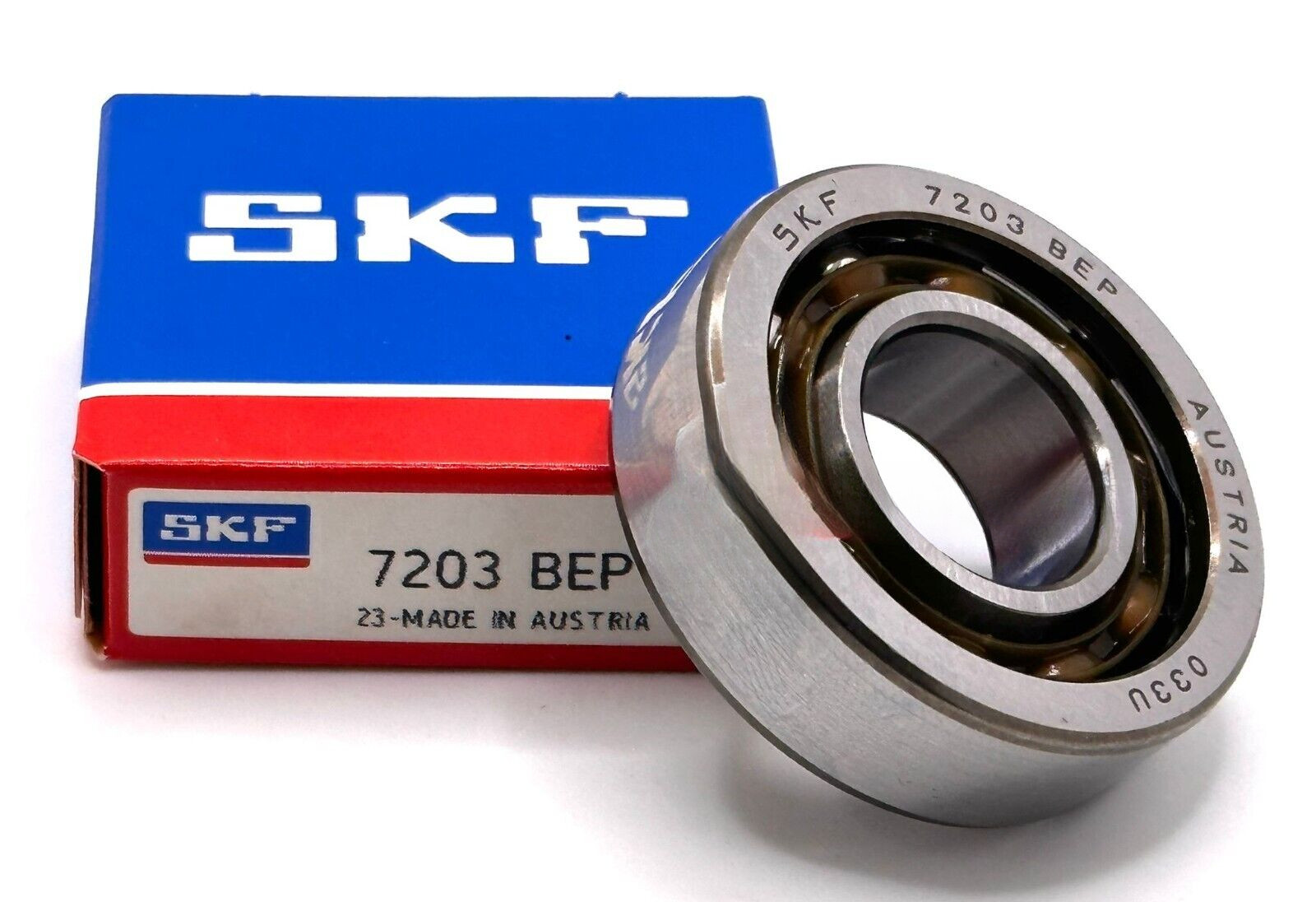 SKF 7203 BEP ANGULAR CONTACT BEARING MADE IN AUSTRIA A642 17x40x12 mm new