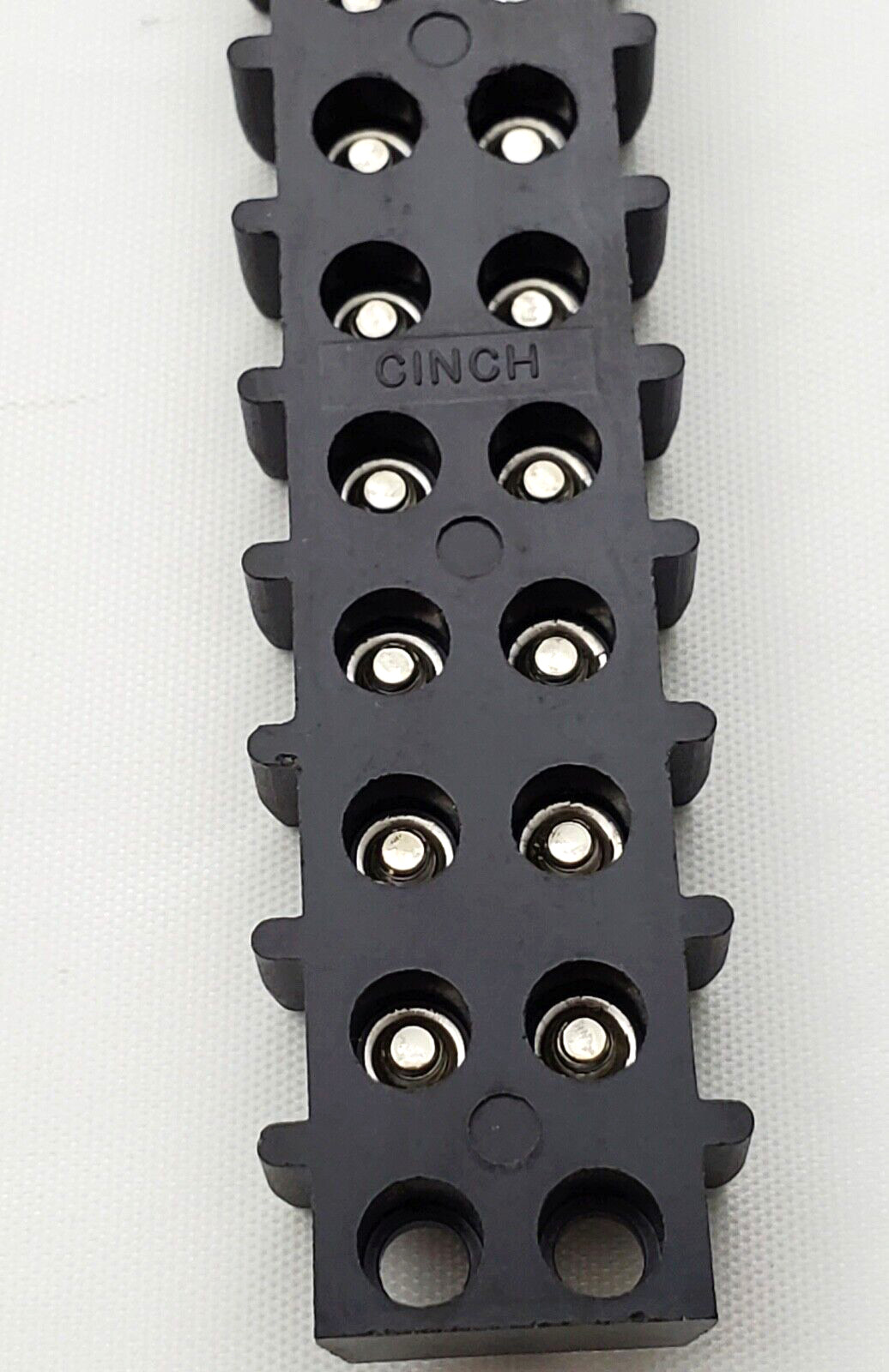 Cinch 14 Position Dual Row Screw Terminal Strip Block Phenolic 5-15/16″ Long