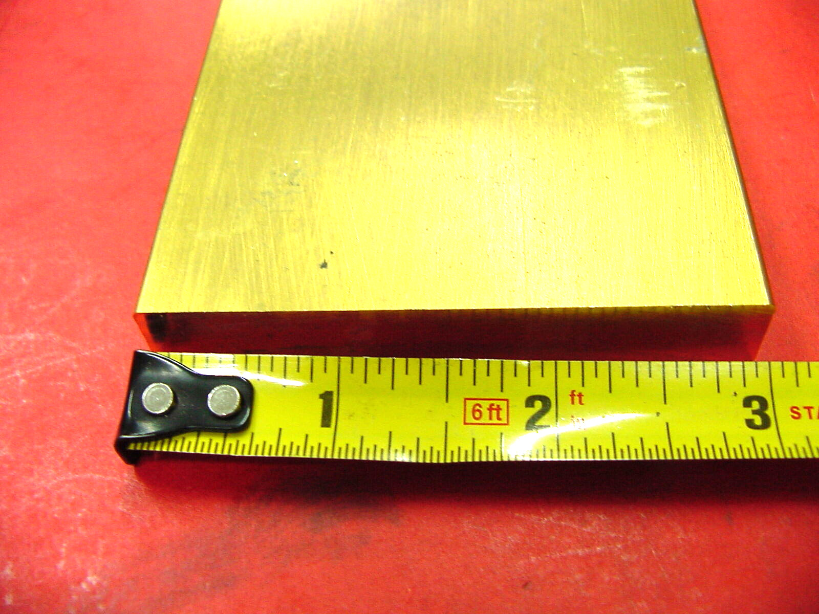 1/2″ x 3″ C360 BRASS FLAT BAR 7″ long Solid Plate Mill Stock H02 Half Hard