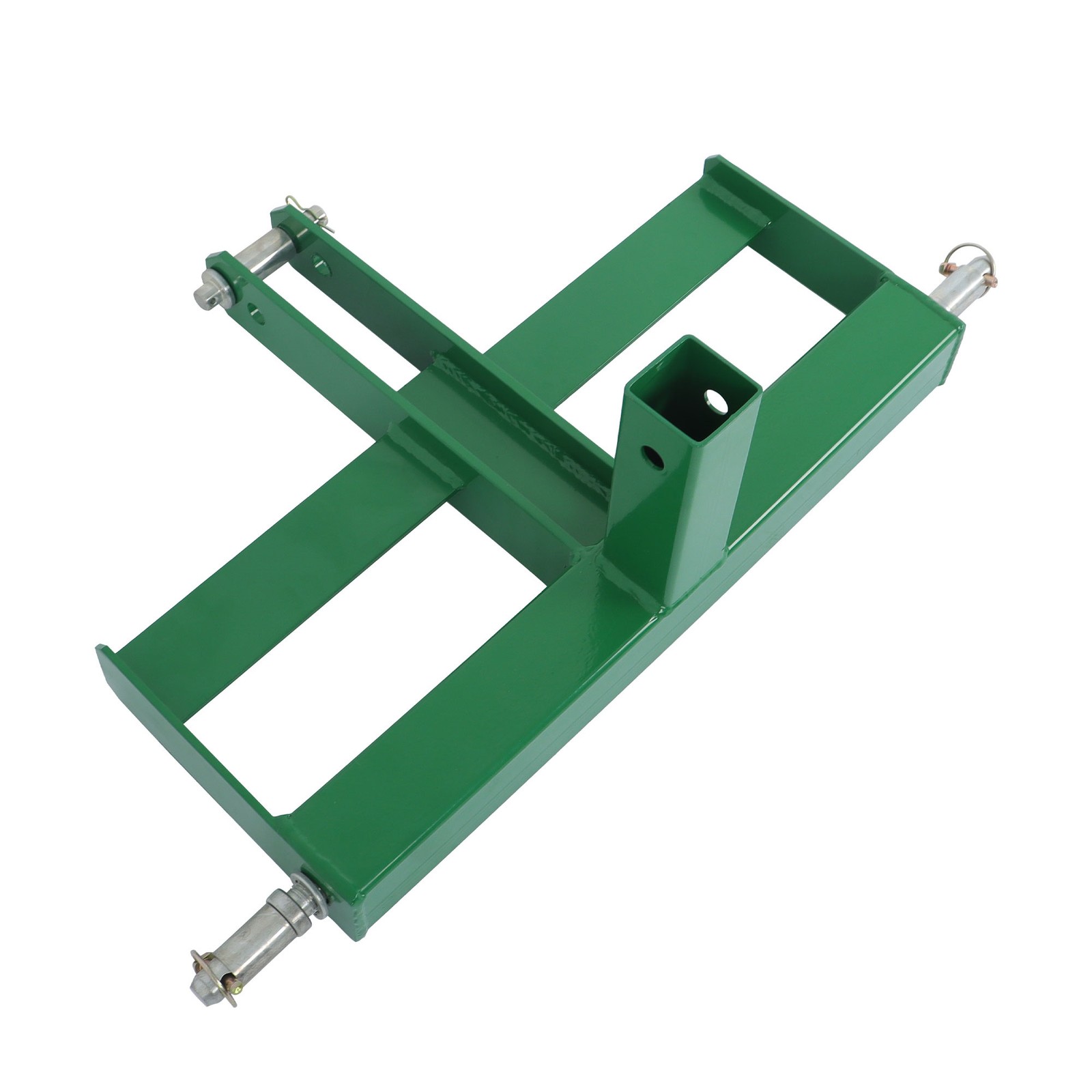 3 Point 2″ Receiver Hitch Drawbar Tractor For CAT 1 W/Suitcase Weight Brackets