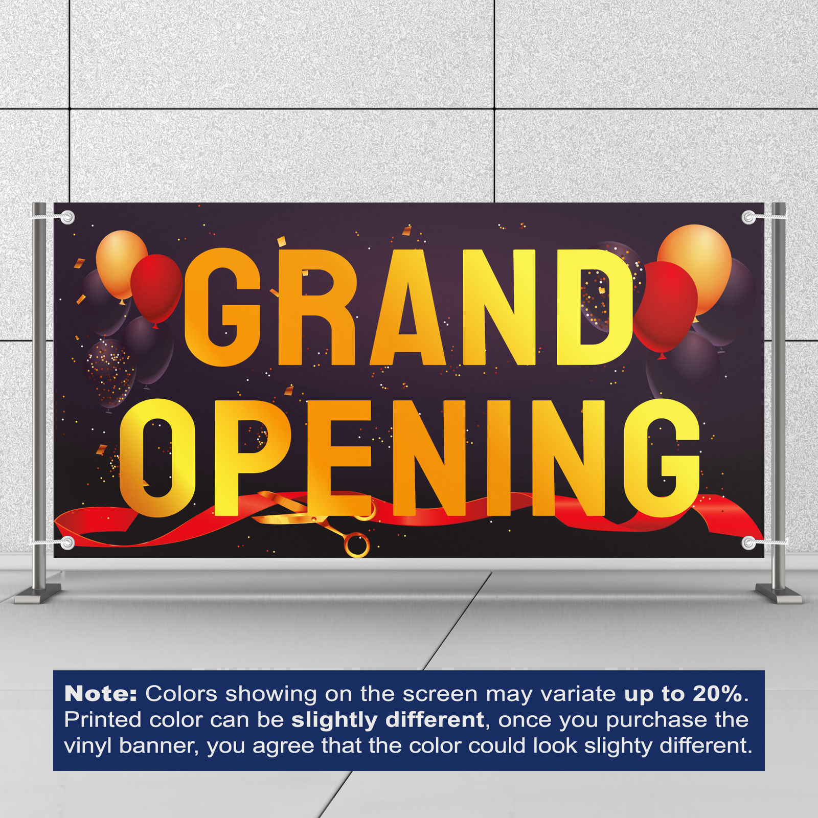 Grand Opening Banner 13 oz Heavy Duty Vinyl Grand Opening Sign – Business