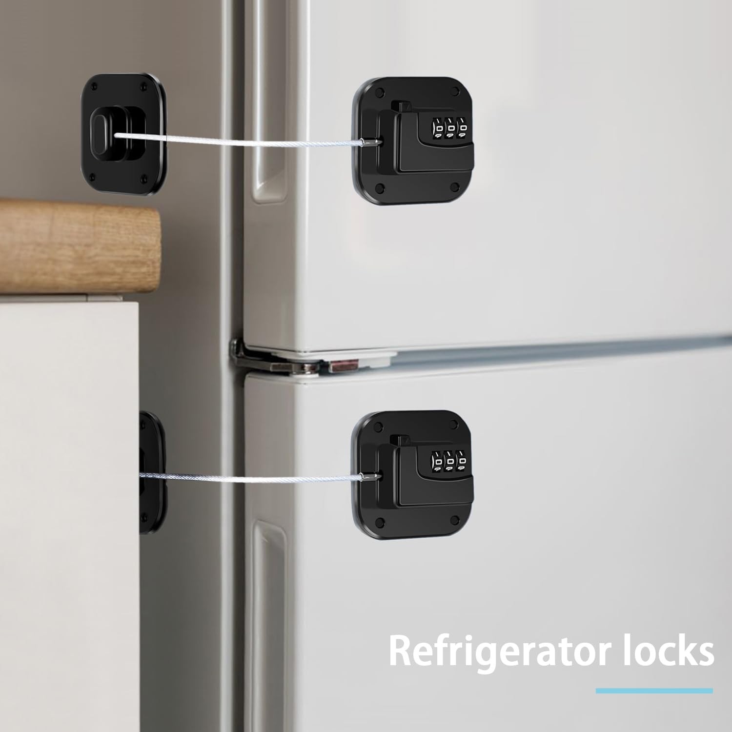 Fridge Lock Refrigerator Freezer Childproof Locks for Cabinets and Drawers Ea…